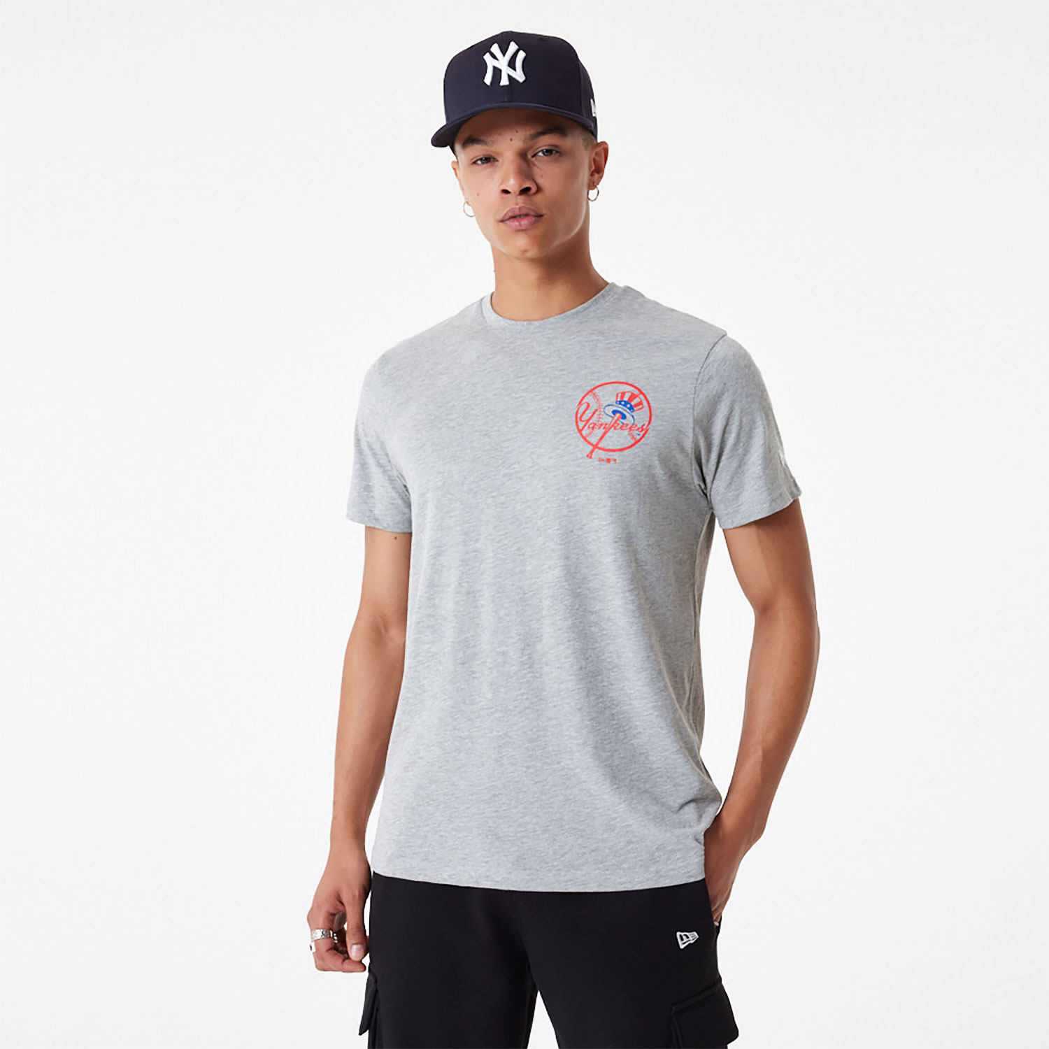 New York Yankees MLB Team Graphic Grey T-Shirt