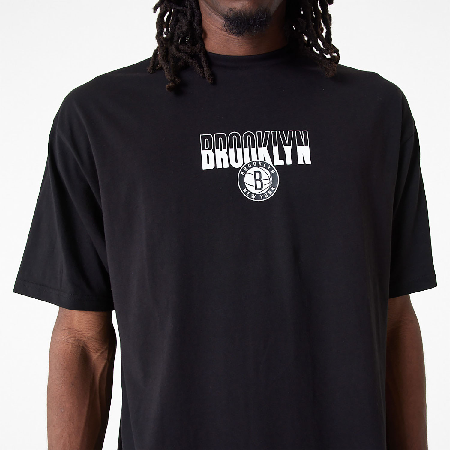 Brooklyn Nets City Graphic Black Oversized T-Shirt