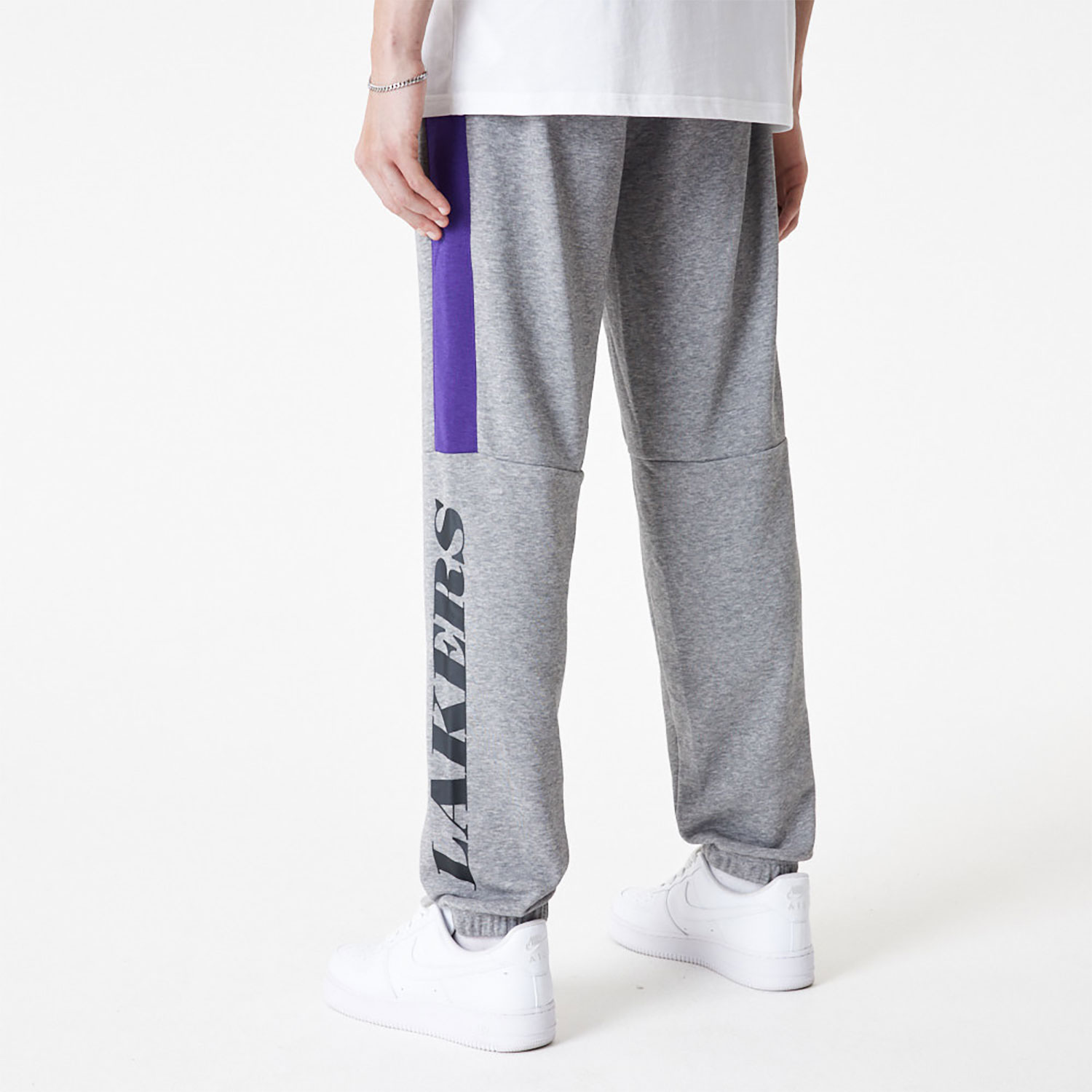 LA Lakers NBA Colour Block Grey Joggers