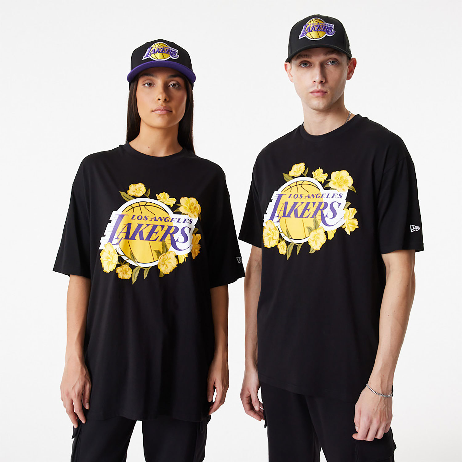 NBA Logo LA Lakers Oversized T-Shirt D01_444
