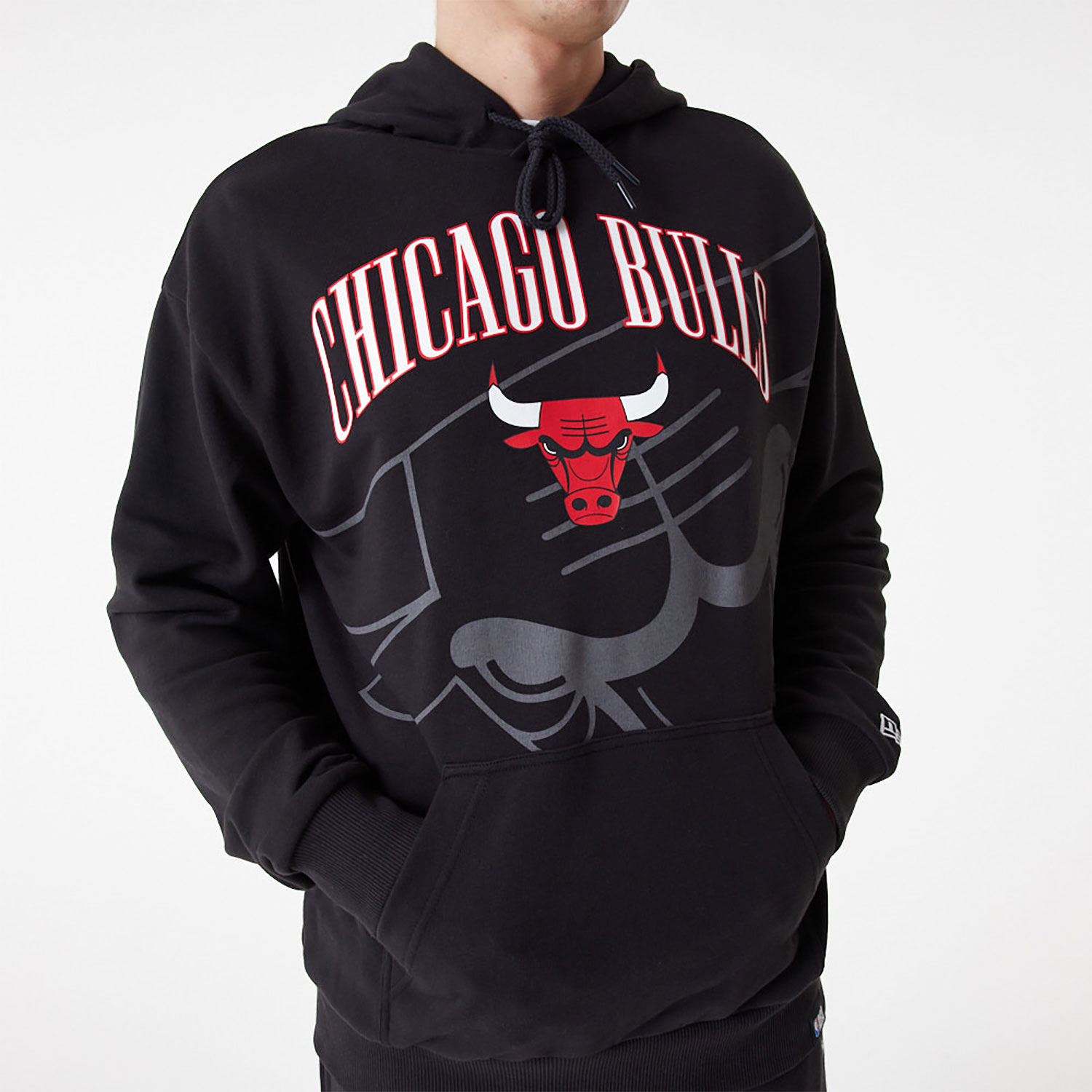 Chicago Bulls NBA Logo Black Pullover Hoodie