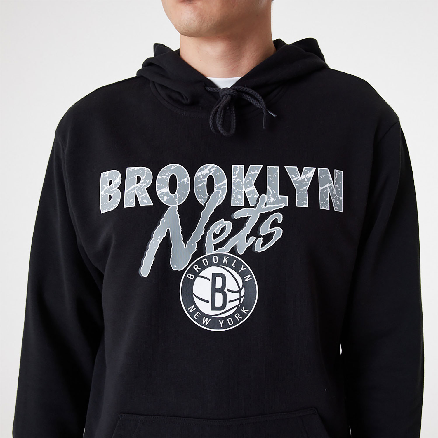 Brooklyn Nets Team Script Black Pullover Hoodie