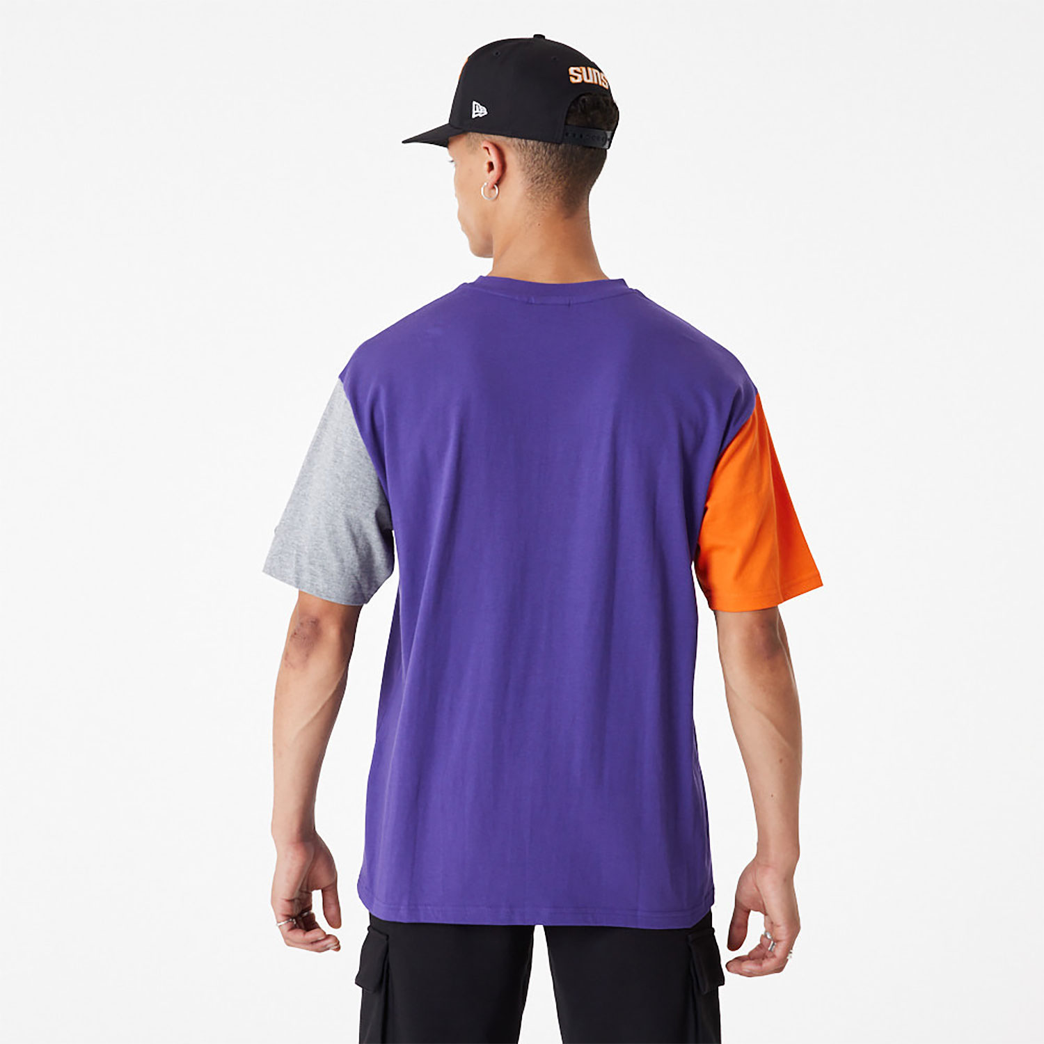 Phoenix Suns NBA Cut Sew Dark Purple Oversized T-Shirt