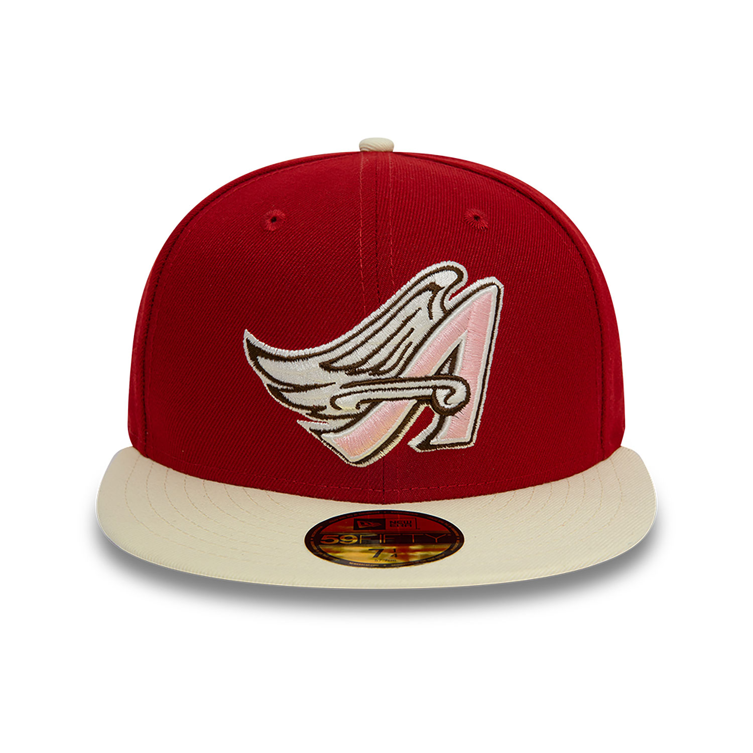 Anaheim Angels Dark Red 59FIFTY Fitted Cap