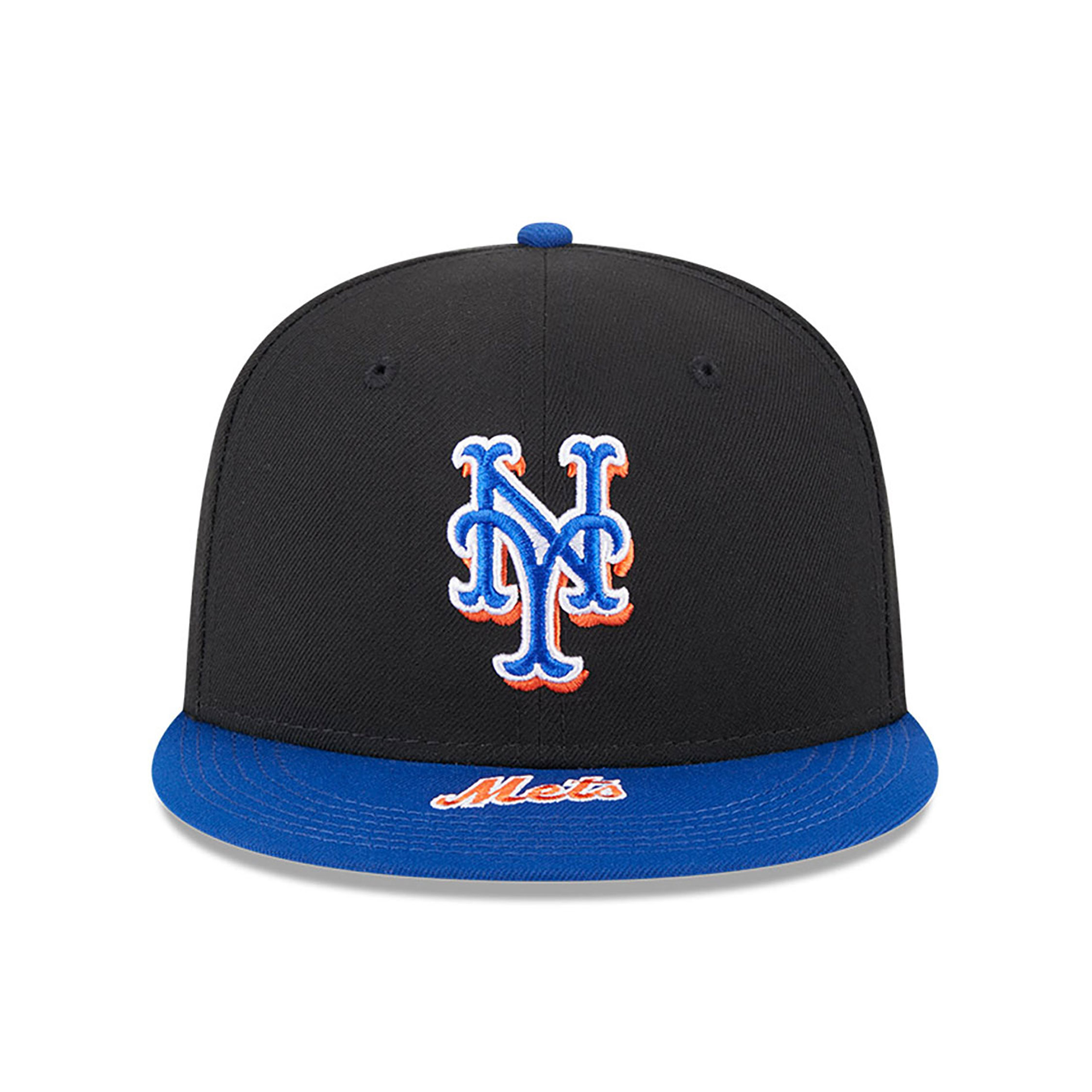 New York Mets MLB on Deck Black 59FIFTY Fitted Cap