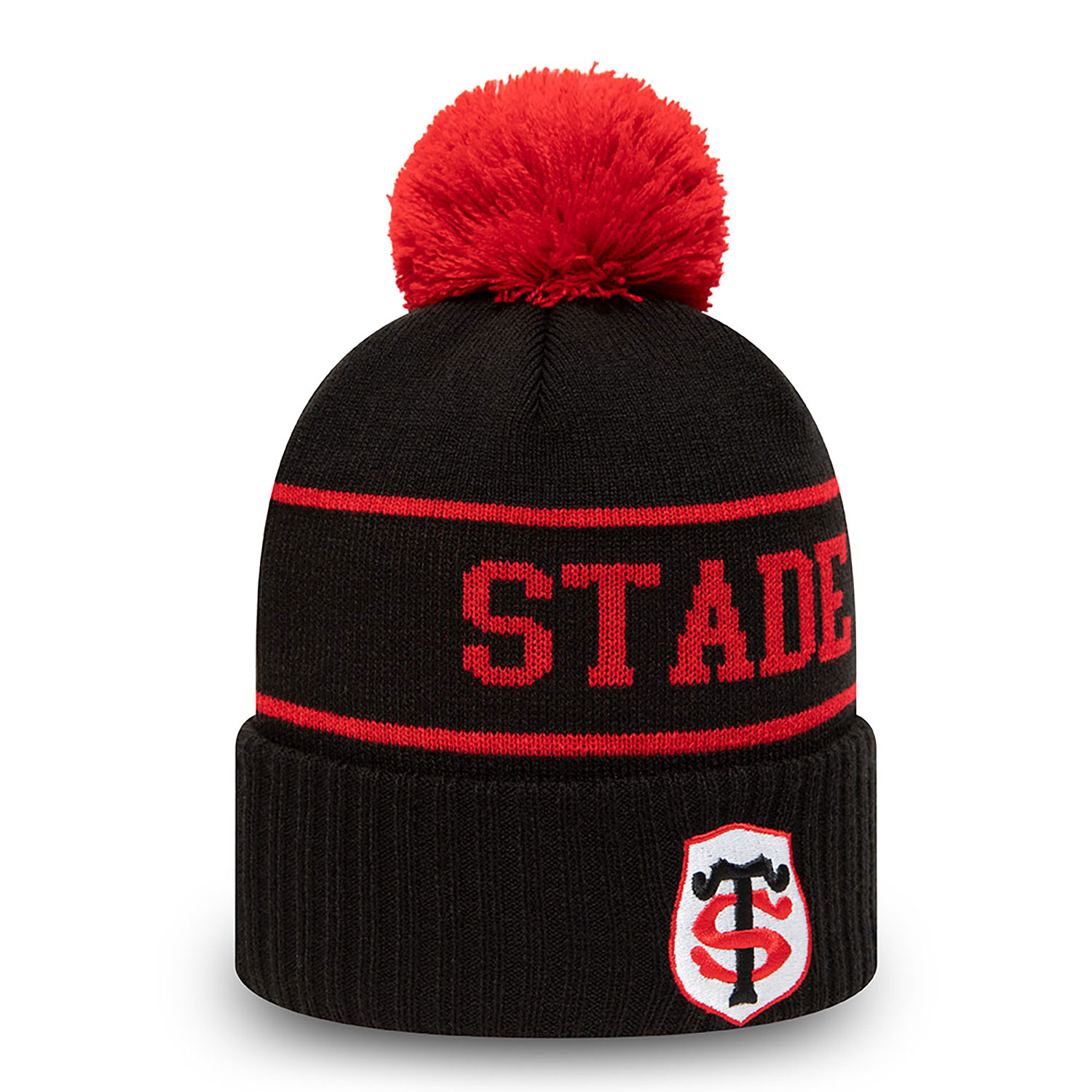 Stade Toulousain Black Bobble Knit Beanie Hat