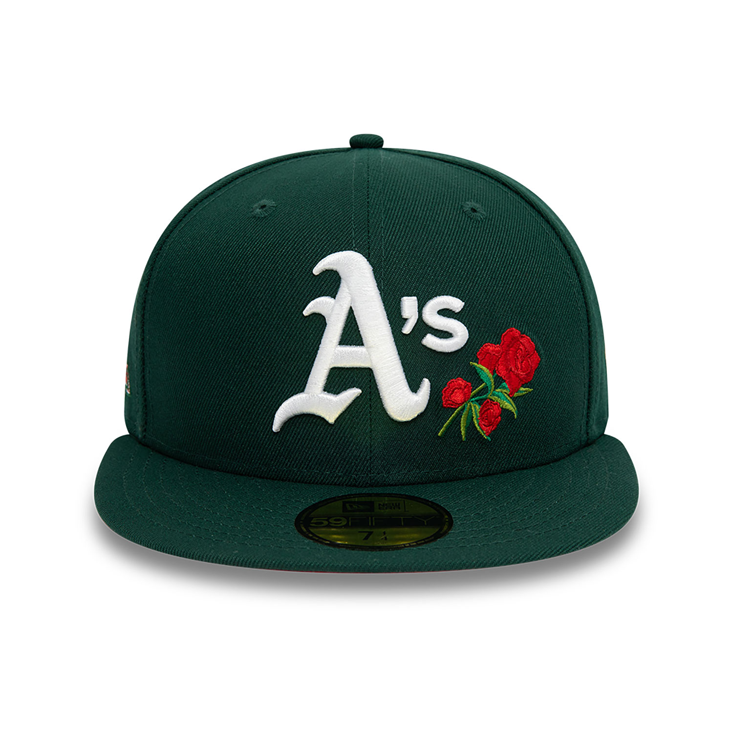 Oakland Athletics MLB Floral Dark Green 59FIFTY Fitted Cap
