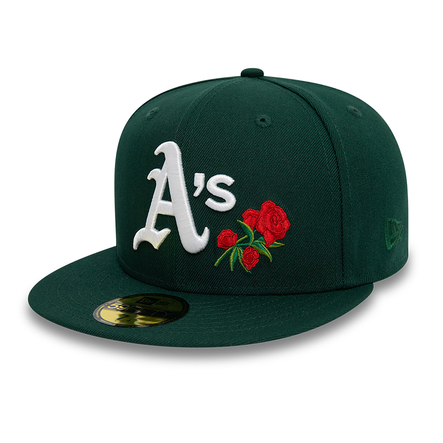 Oakland Athletics MLB Floral Dark Green 59FIFTY Fitted Cap