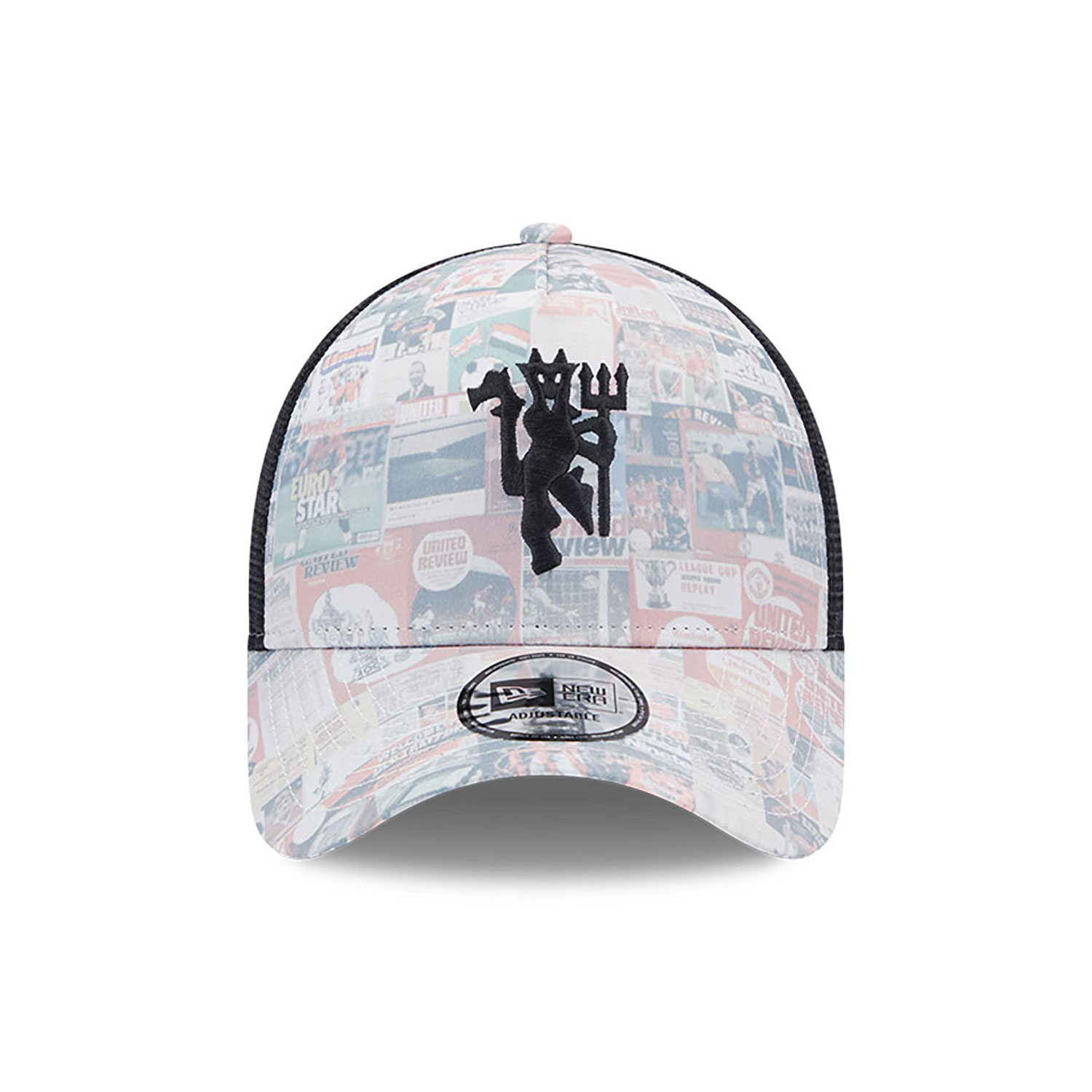 Manchester United FC Review All Over Print Multi A-Frame Trucker Cap