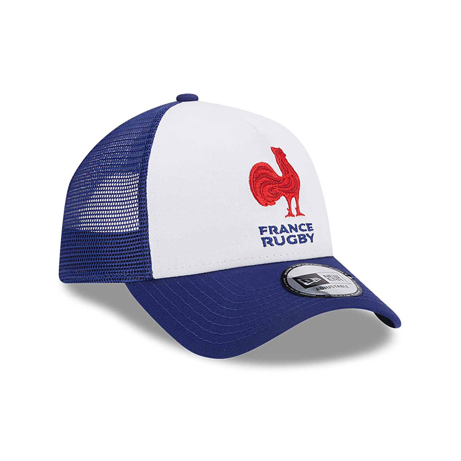French Federation Of Rugby Youth White A-Frame Trucker Cap