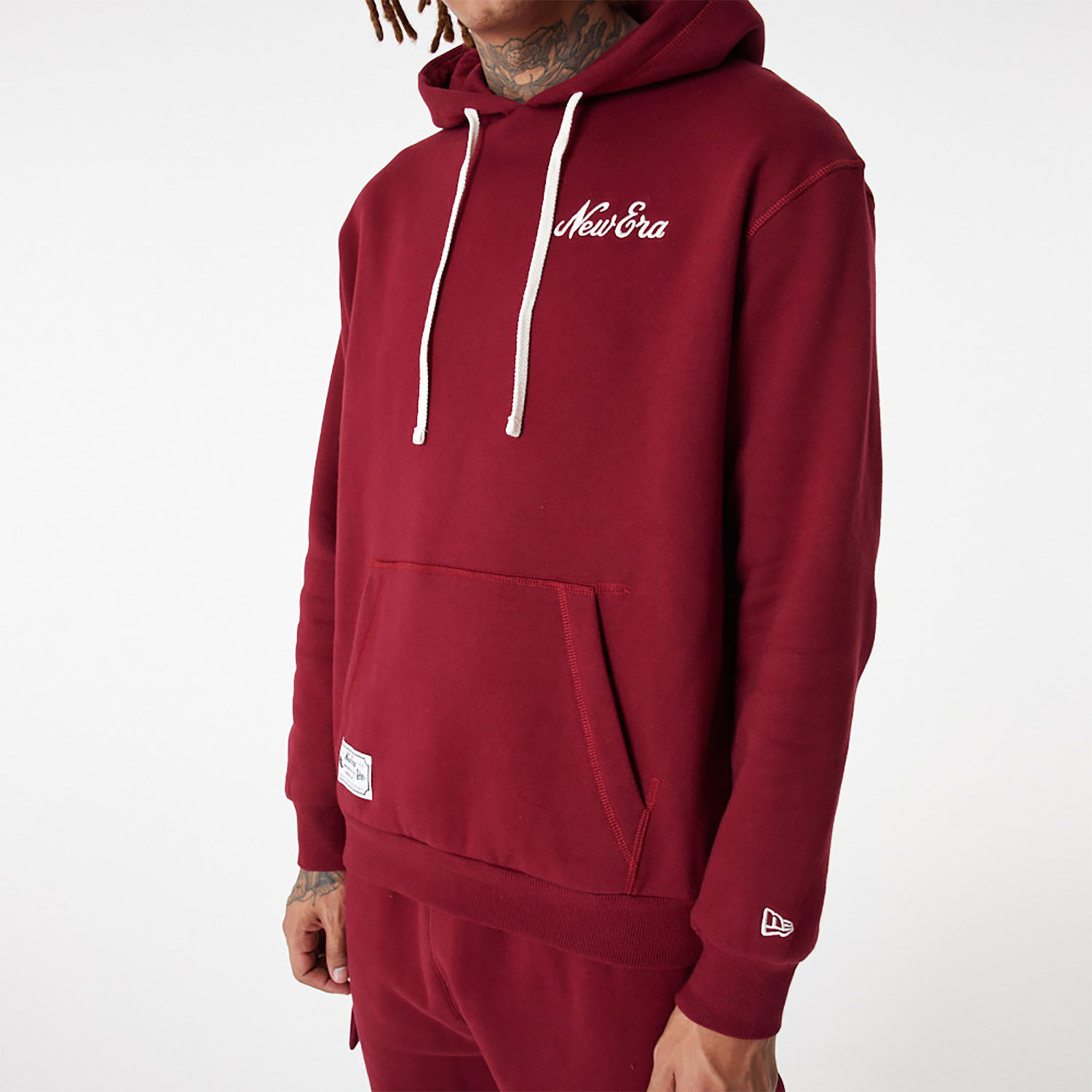 New Era Lifestyle Red Pullover Hoodie