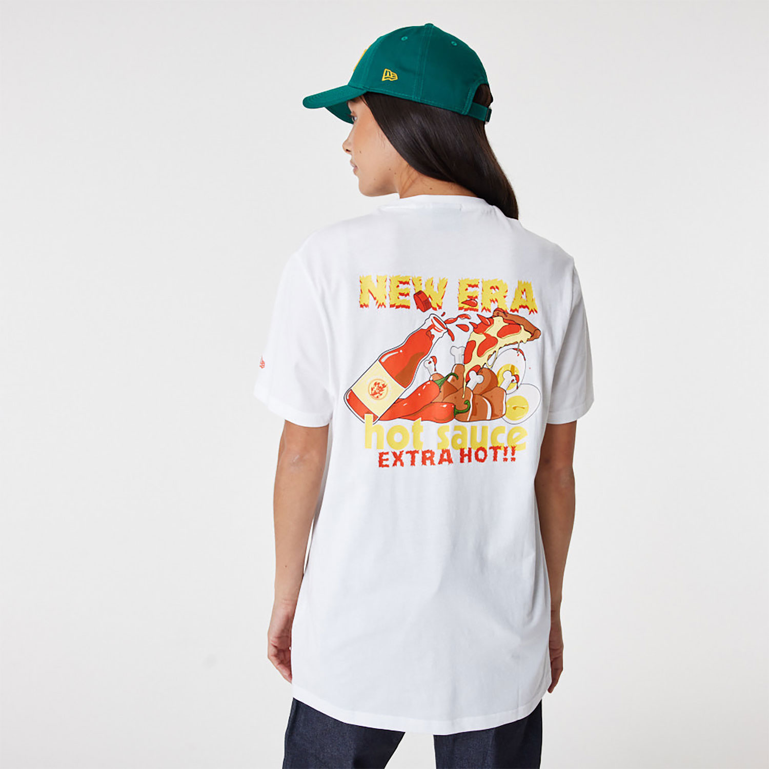 New Era Food Pizza White T-Shirt