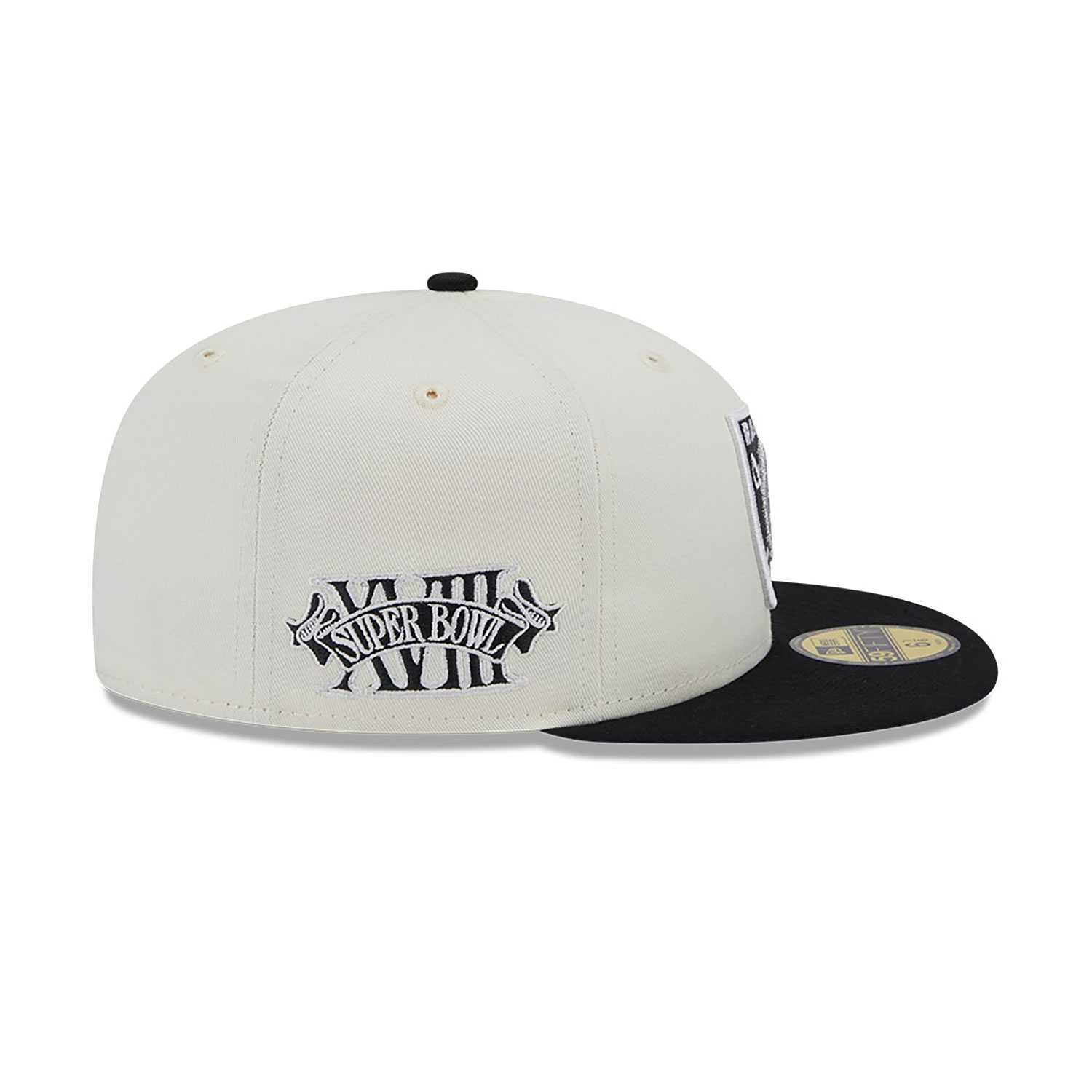 Las Vegas Raiders Chrome White 59FIFTY Fitted Cap