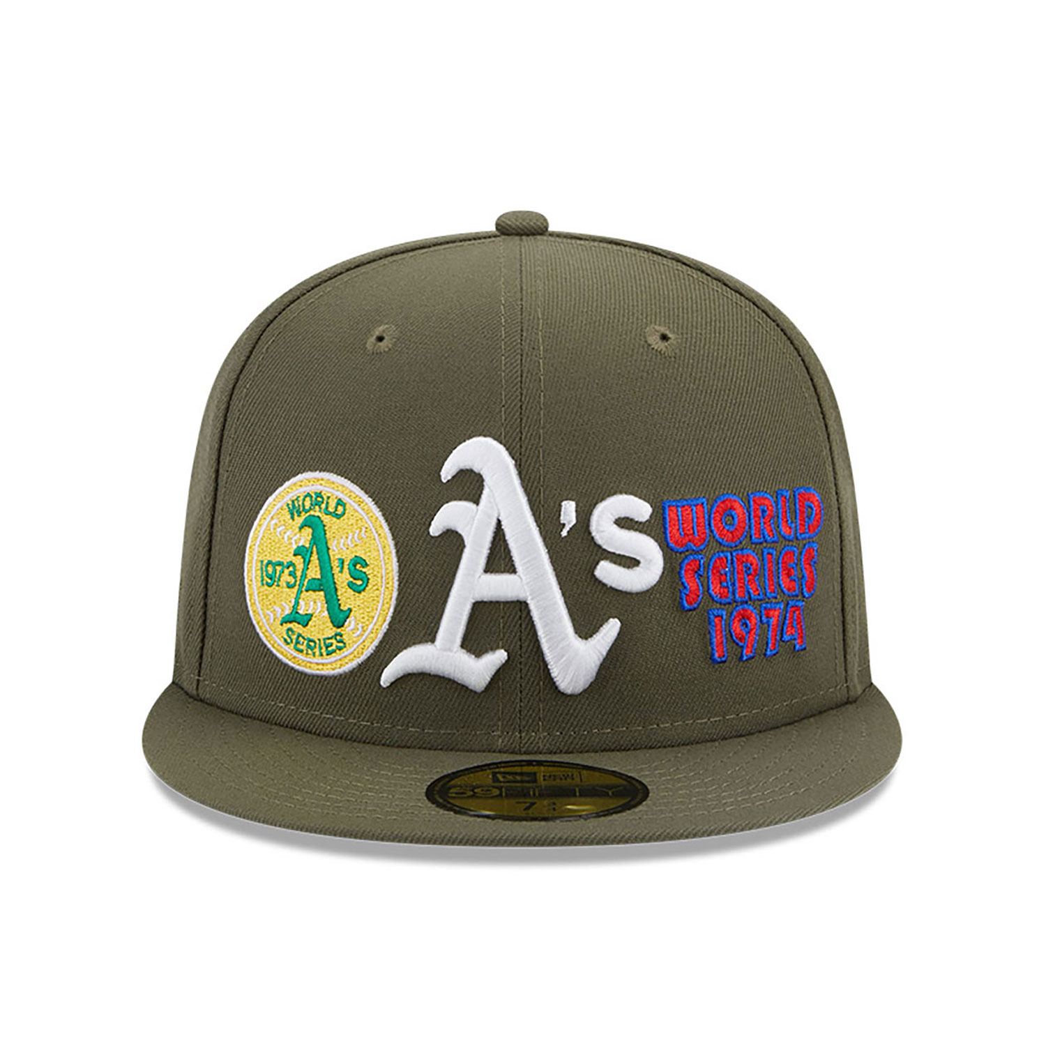 Oakland Athletics World Series Khaki 59FIFTY Fitted Cap