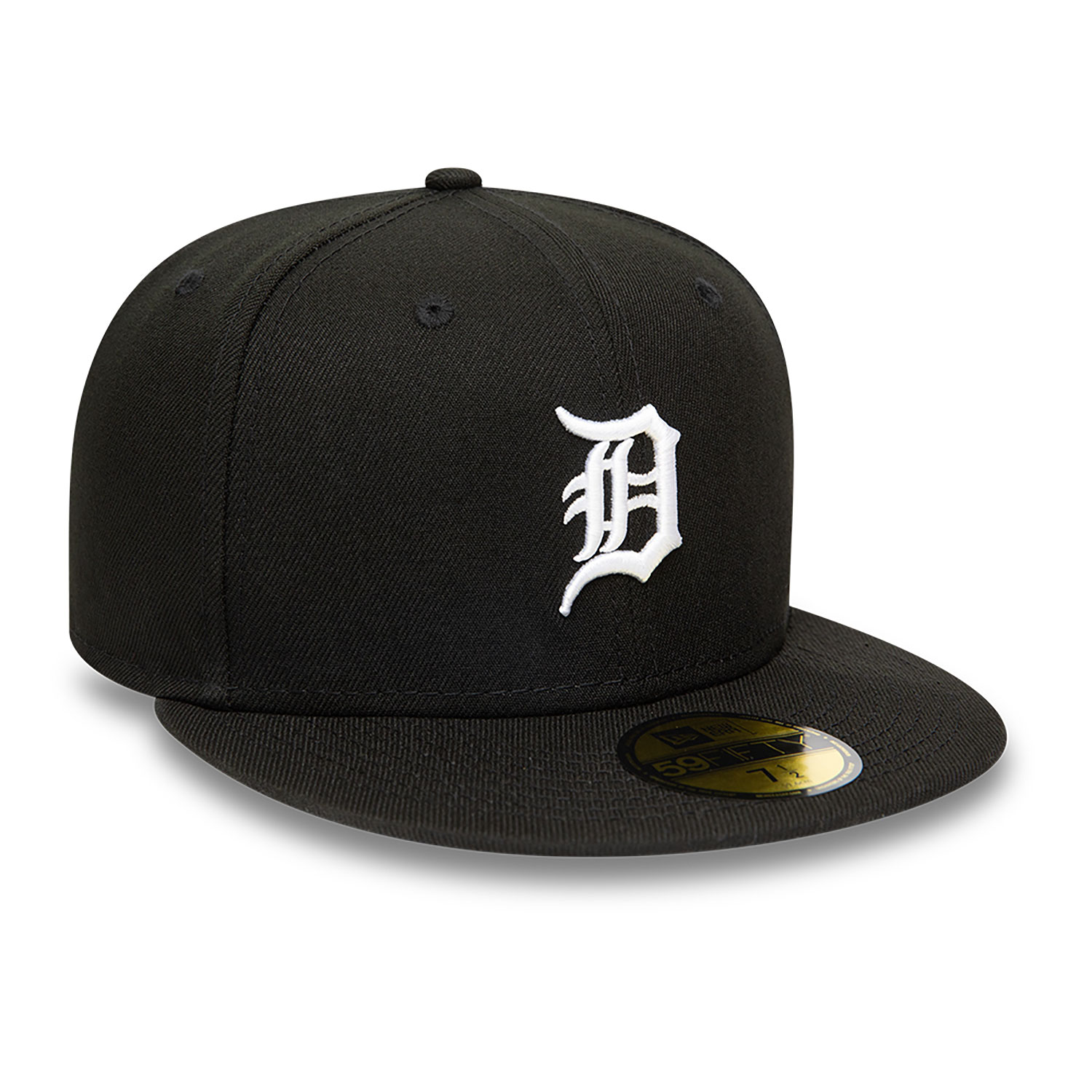Detroit Tigers MLB Black and White 59FIFTY Fitted Cap