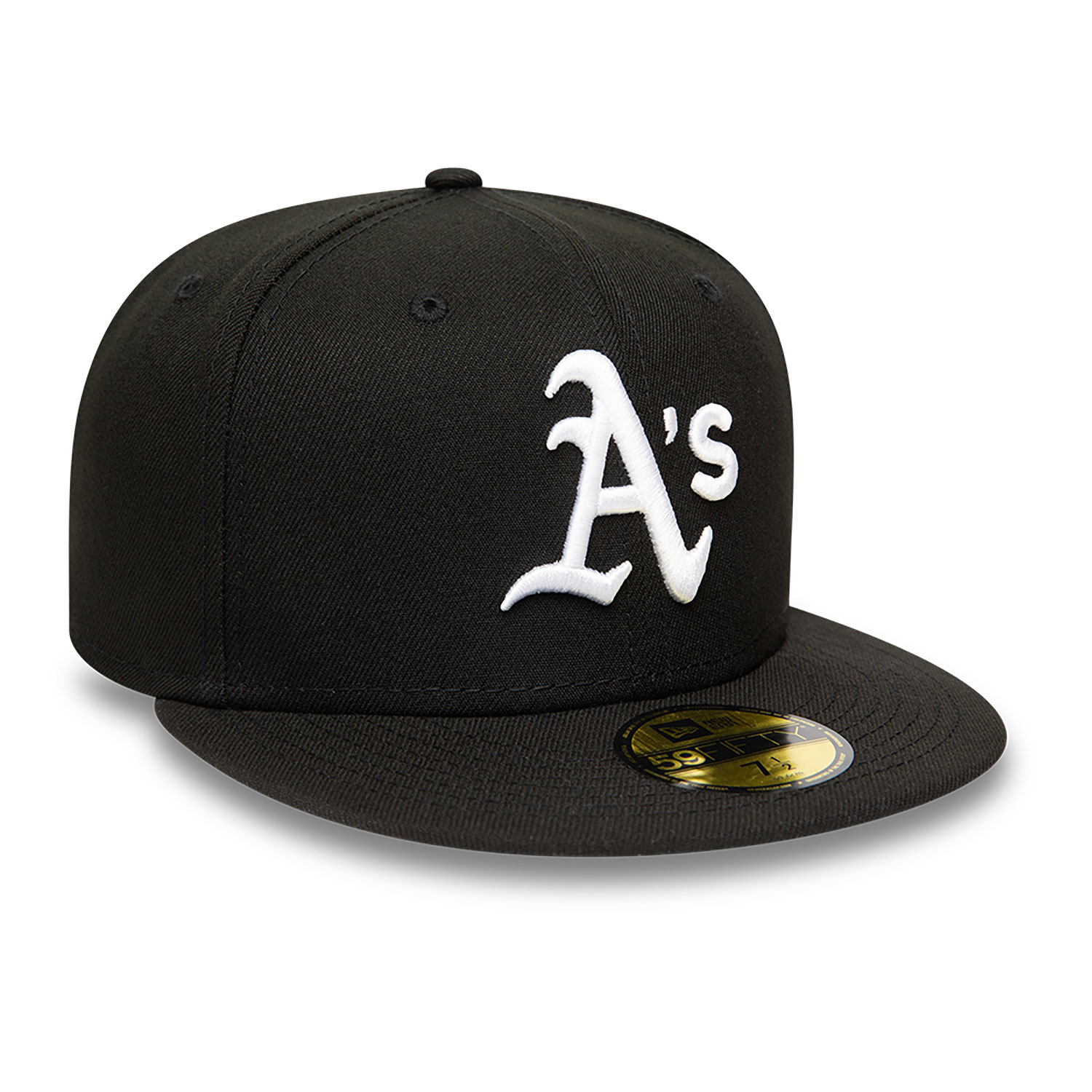 Oakland Athletics MLB Black and White 59FIFTY Fitted Cap