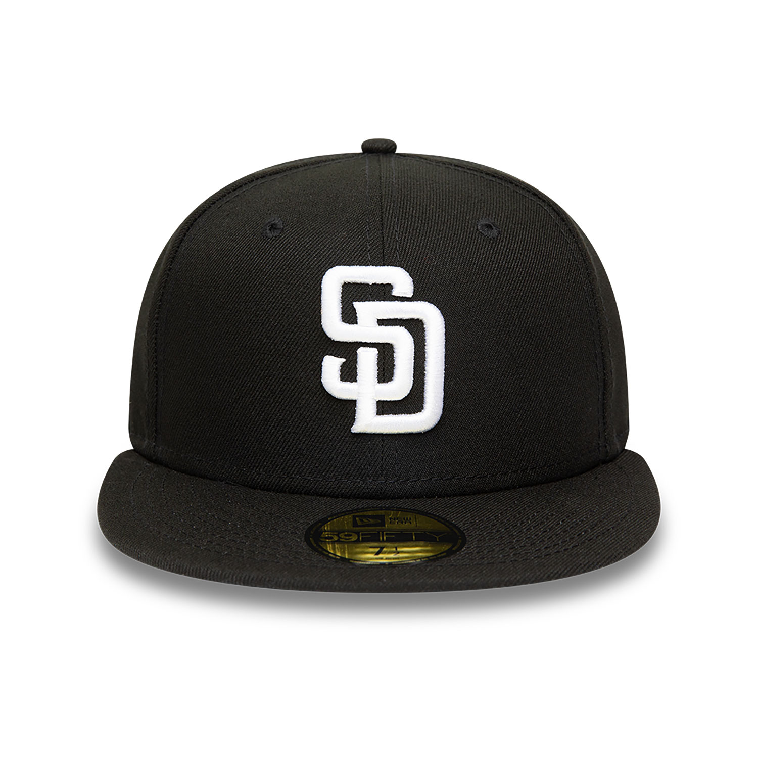 San Diego Padres MLB Black and White 59FIFTY Fitted Cap