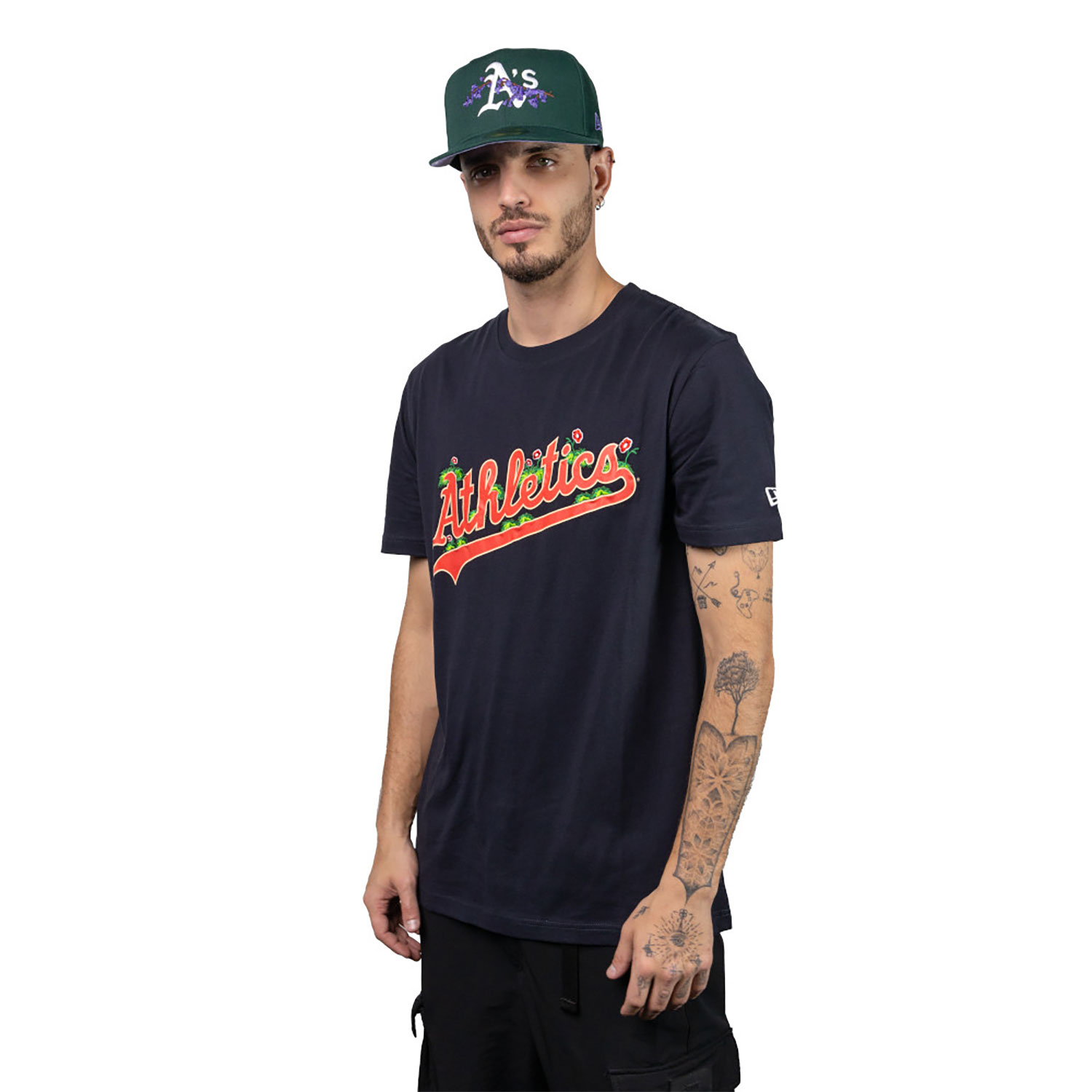 Oakland Athletics MLB Hook Up Navy T-Shirt