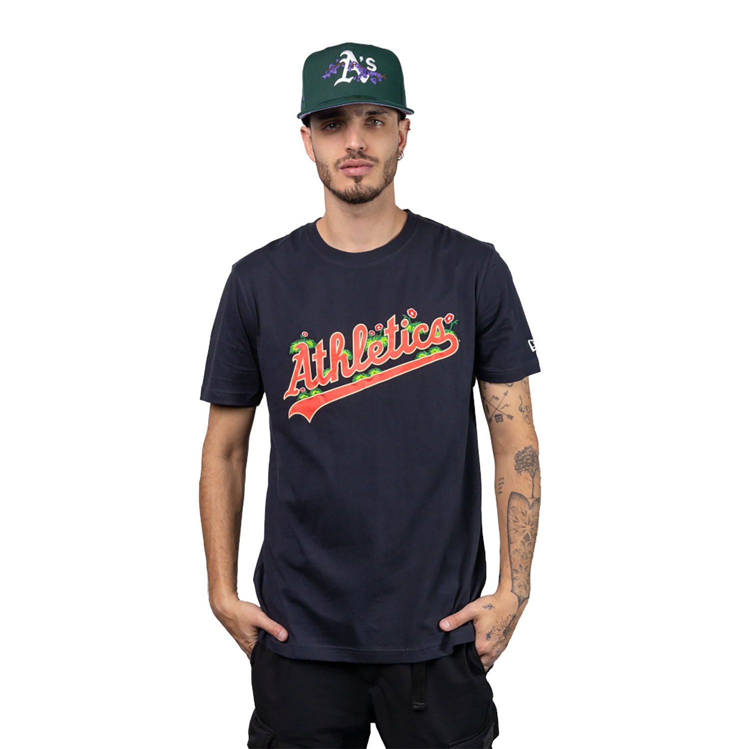 Oakland Athletics MLB Hook Up Navy T-Shirt