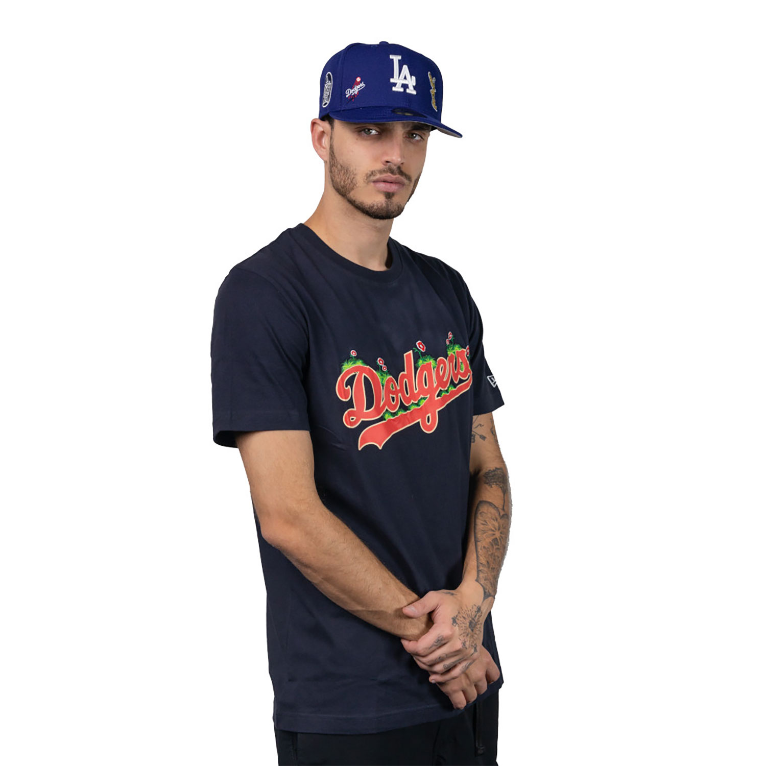 LA Dodgers MLB Hook Up Navy T-Shirt