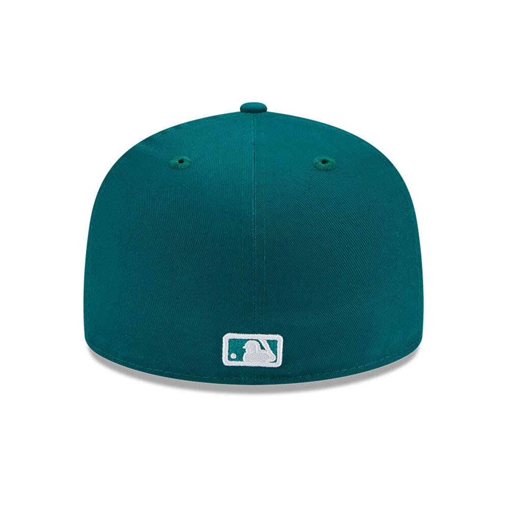 New York Yankees Team Outline Dark Green 59FIFTY Fitted Cap