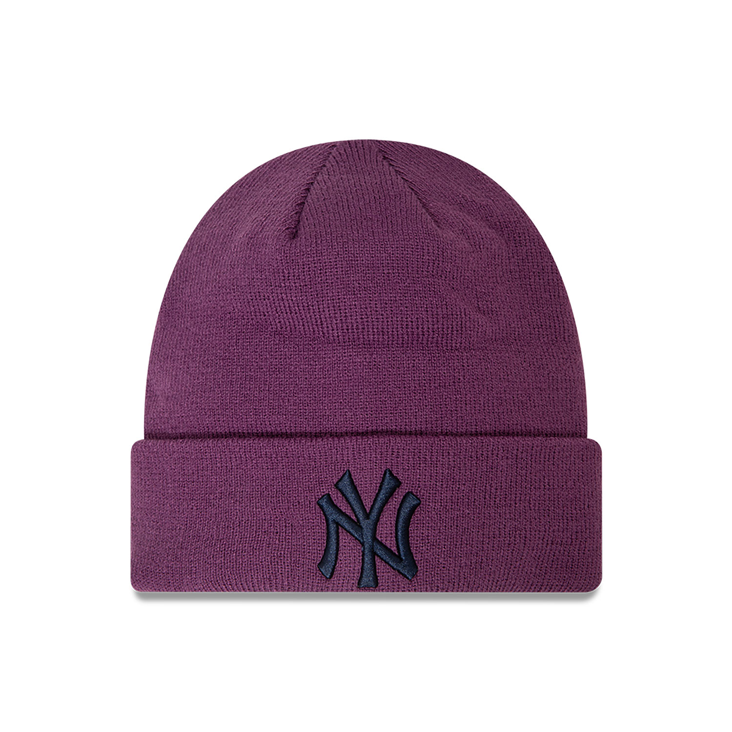 New York Yankees League Essential Pastel Purple Cuff Knit Beanie Hat