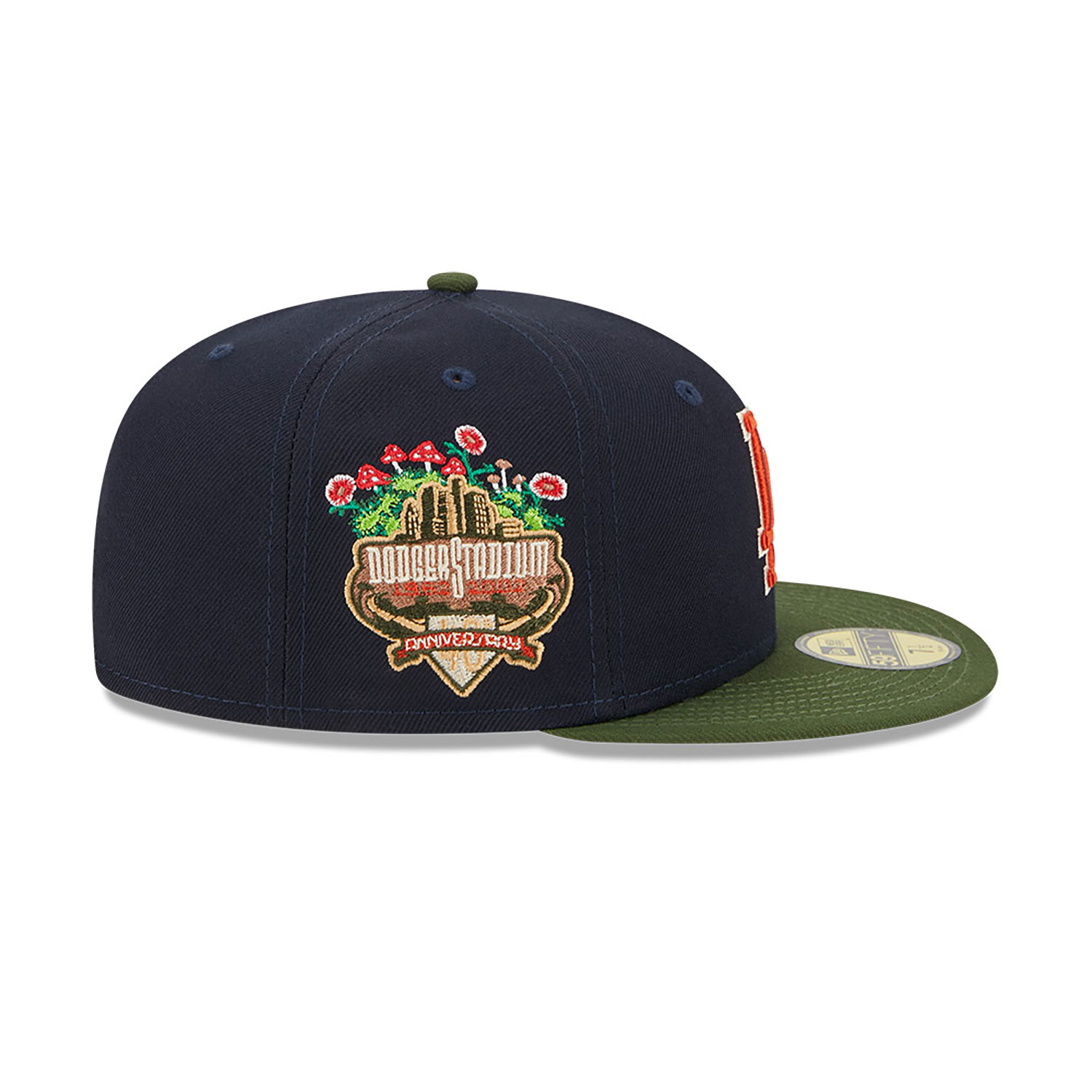 LA Dodgers Sprouted Navy 59FIFTY Fitted Cap