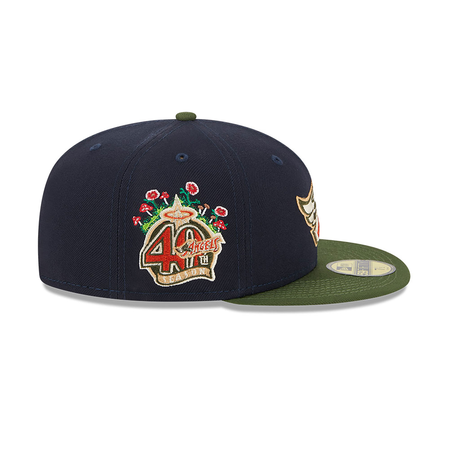 Anaheim Angels Sprouted Navy 59FIFTY Fitted Cap