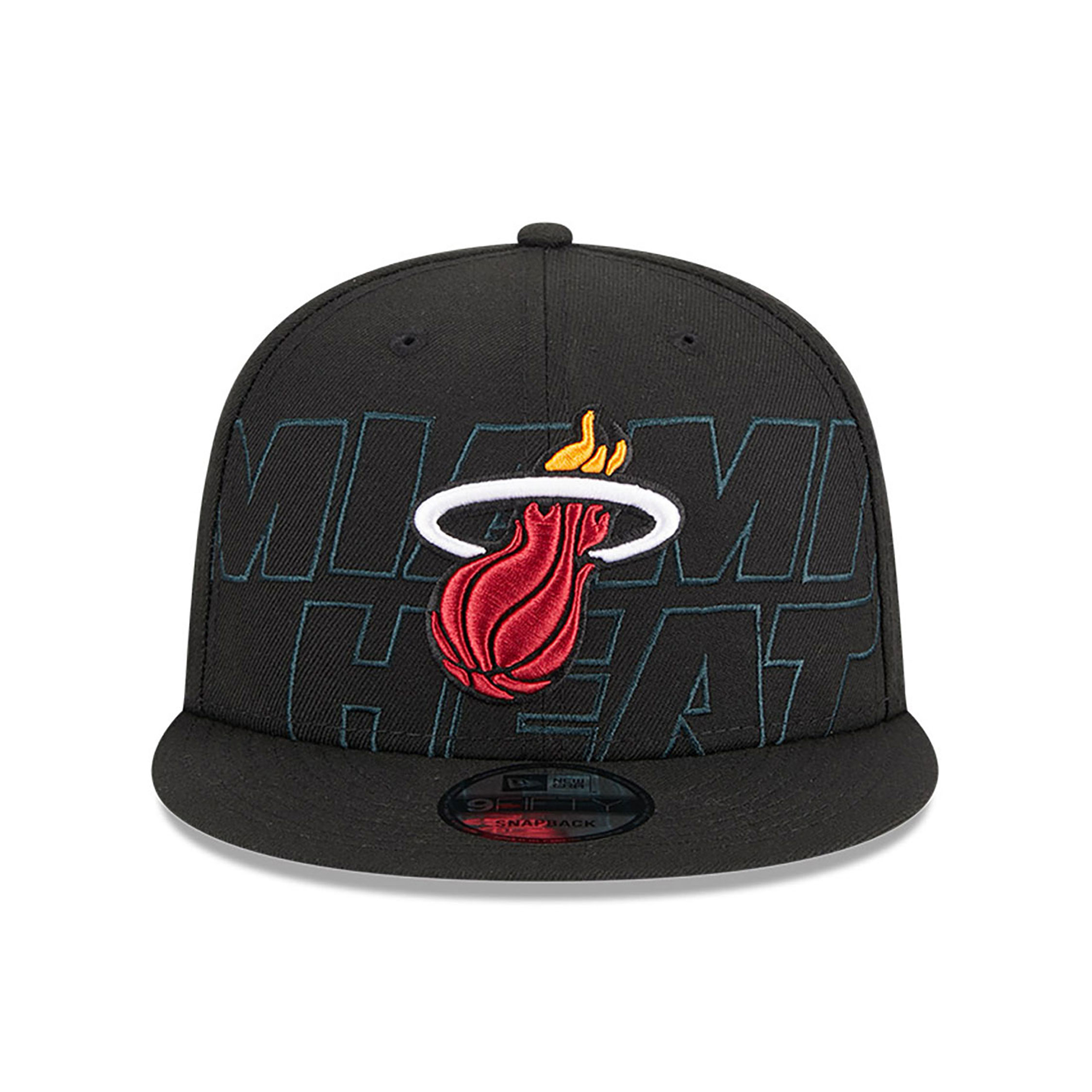 Miami Heat NBA Draft 2023 Black 9FIFTY Snapback Cap