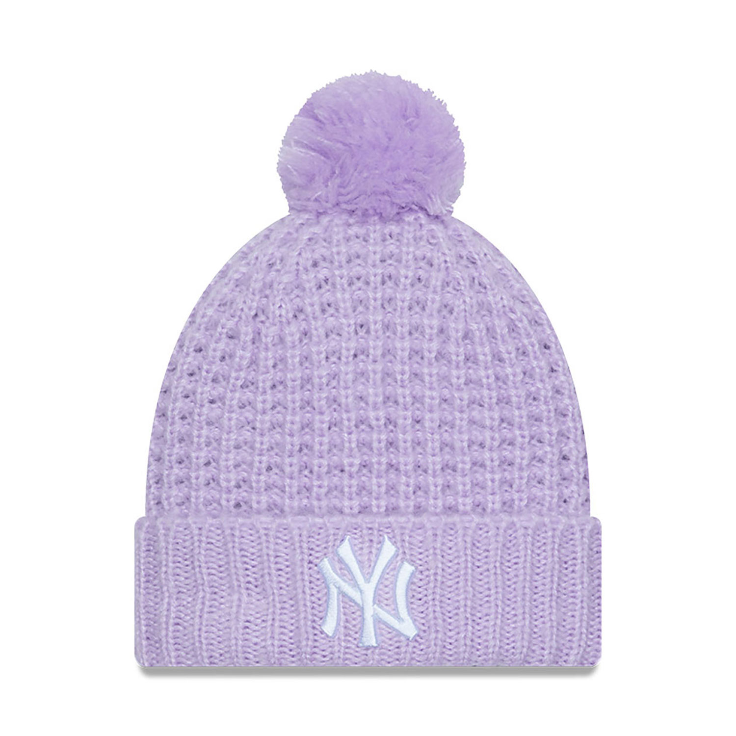 New York Yankees Cosy Pom Womens Purple Beanie