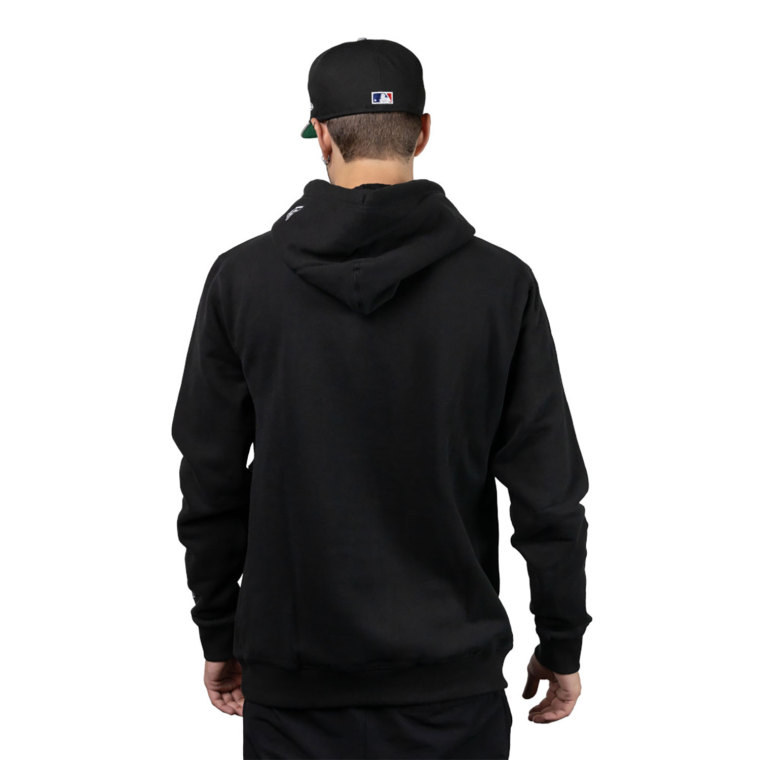 Chicago White Sox Tonal Wave Black Pullover Hoodie