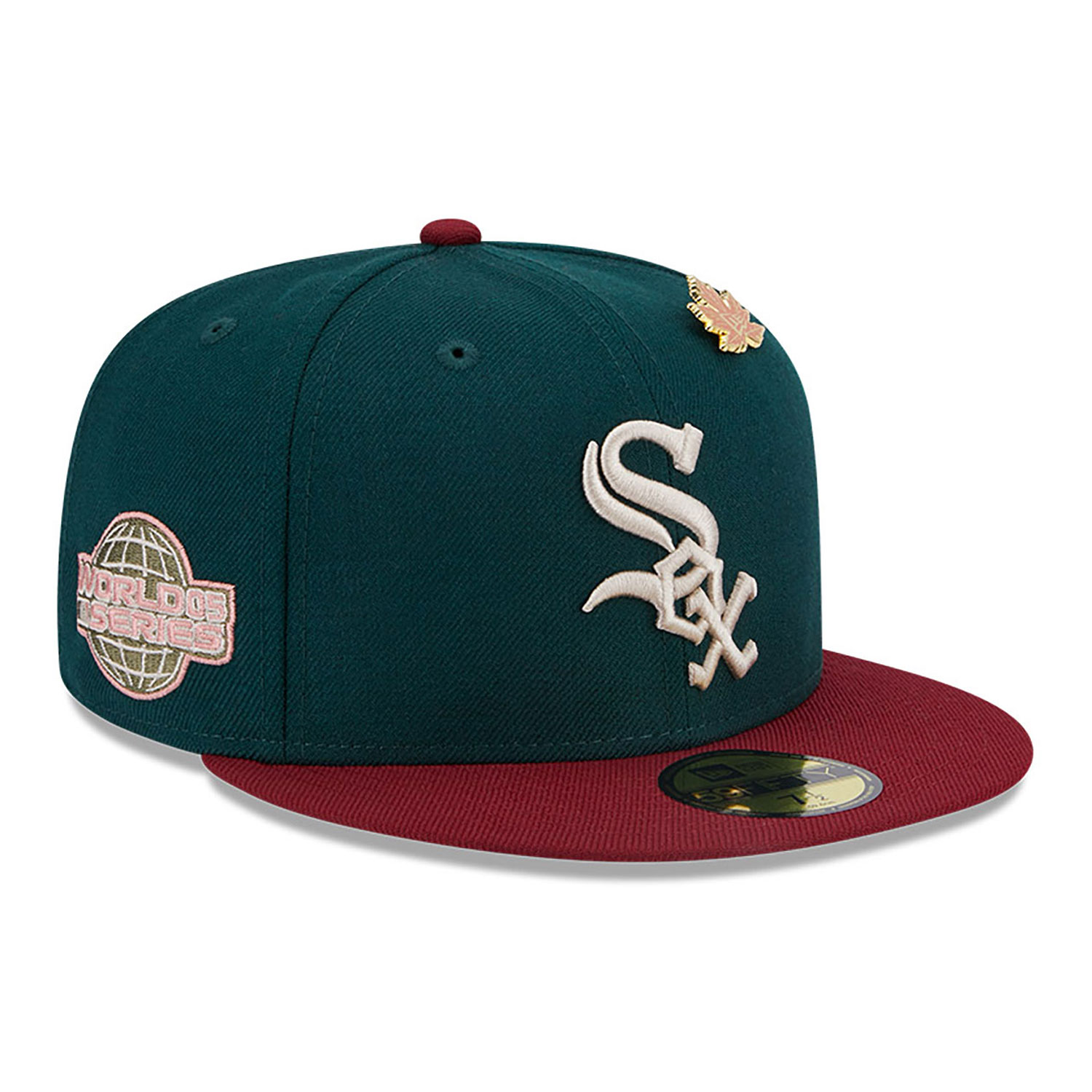 Chicago White Sox MLB Contrast World Series Dark Green 59FIFTY Fitted Cap