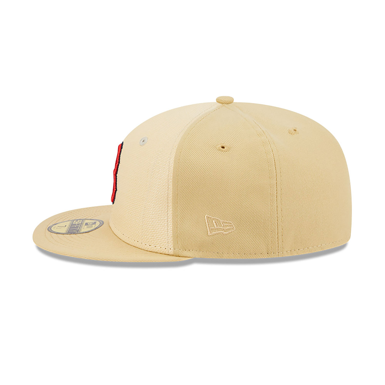 Raffia Front Boston Red Sox Beige 59FIFTY Fitted Cap