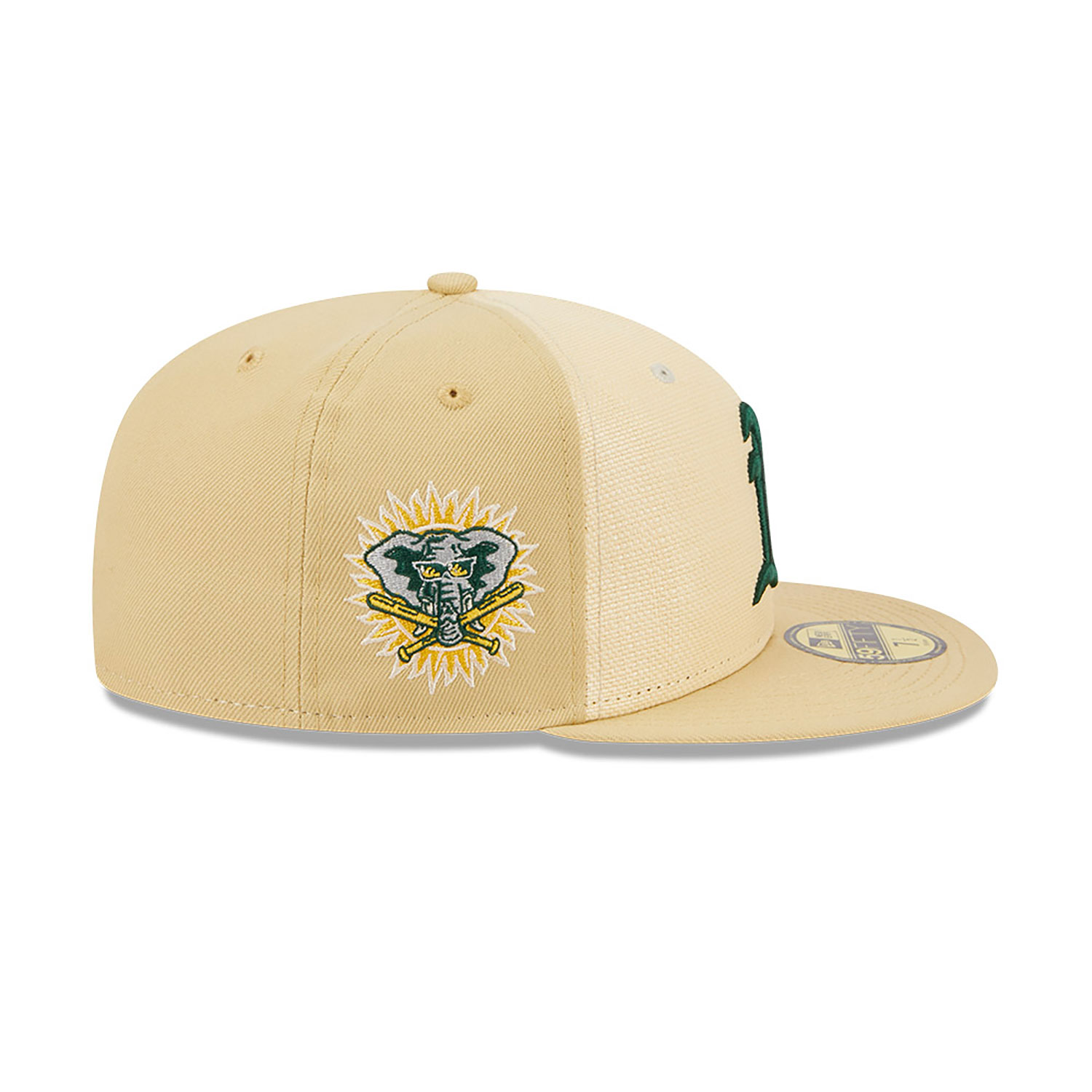 Raffia Front Oakland Athletics Beige 59FIFTY Fitted Cap
