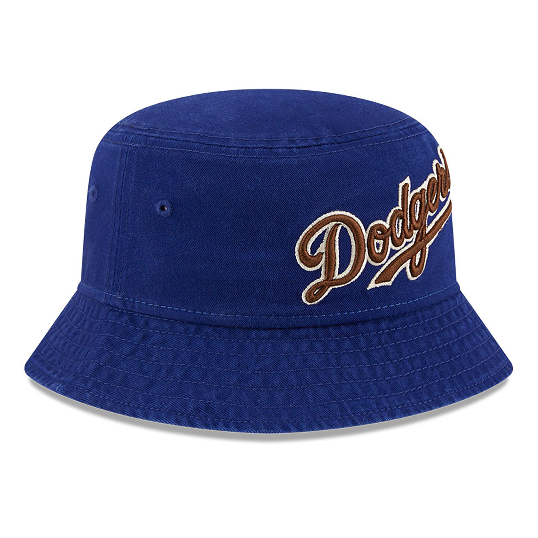 LA Dodgers Tiramisu Dark Blue Bucket Hat