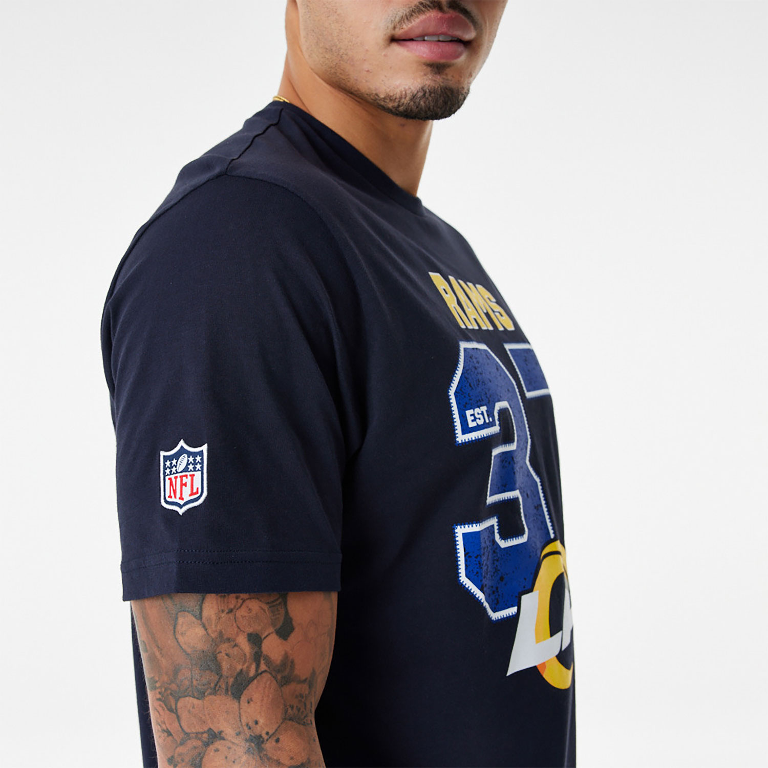 LA Rams NFL Wordmark Navy T-Shirt