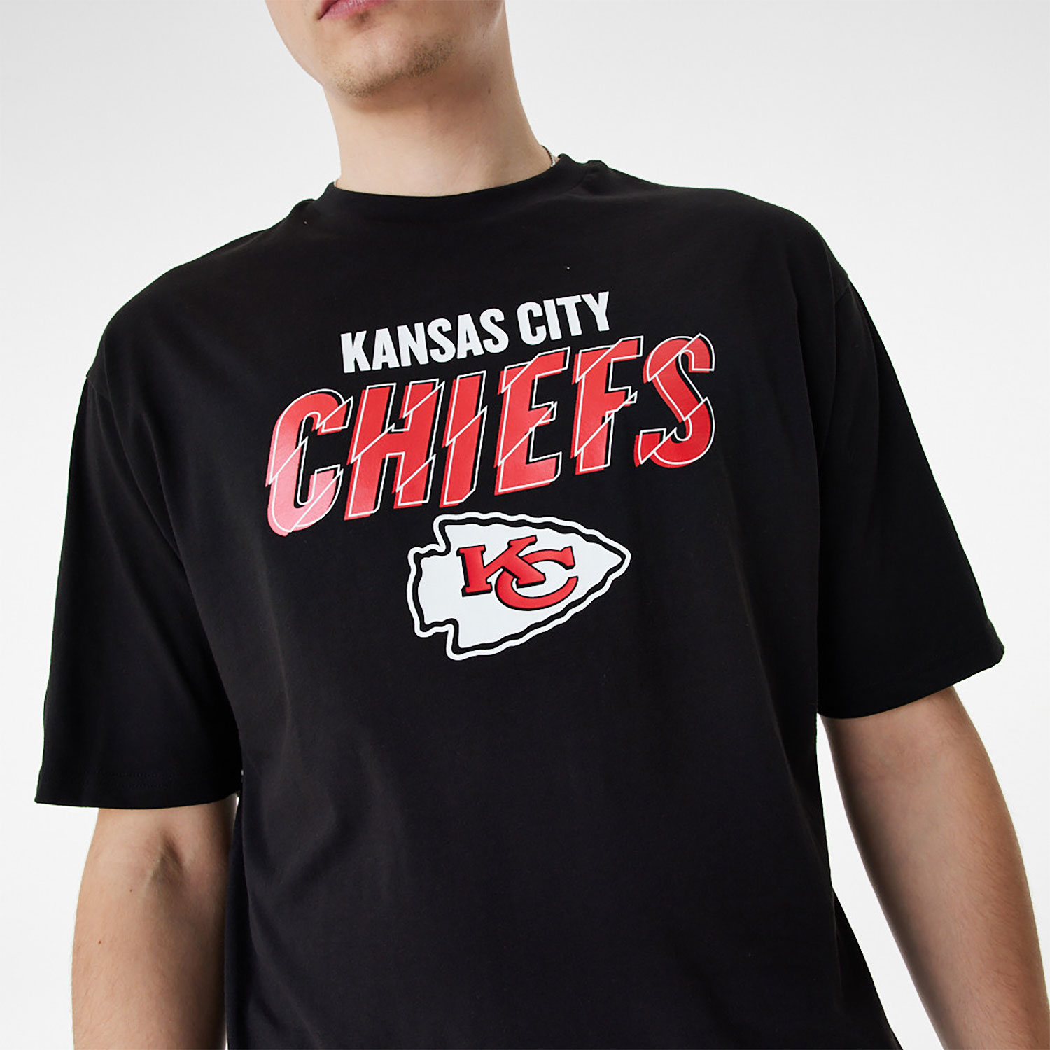 Kansas City Chiefs NFL Script Graphic Black Oversized T-Shirt