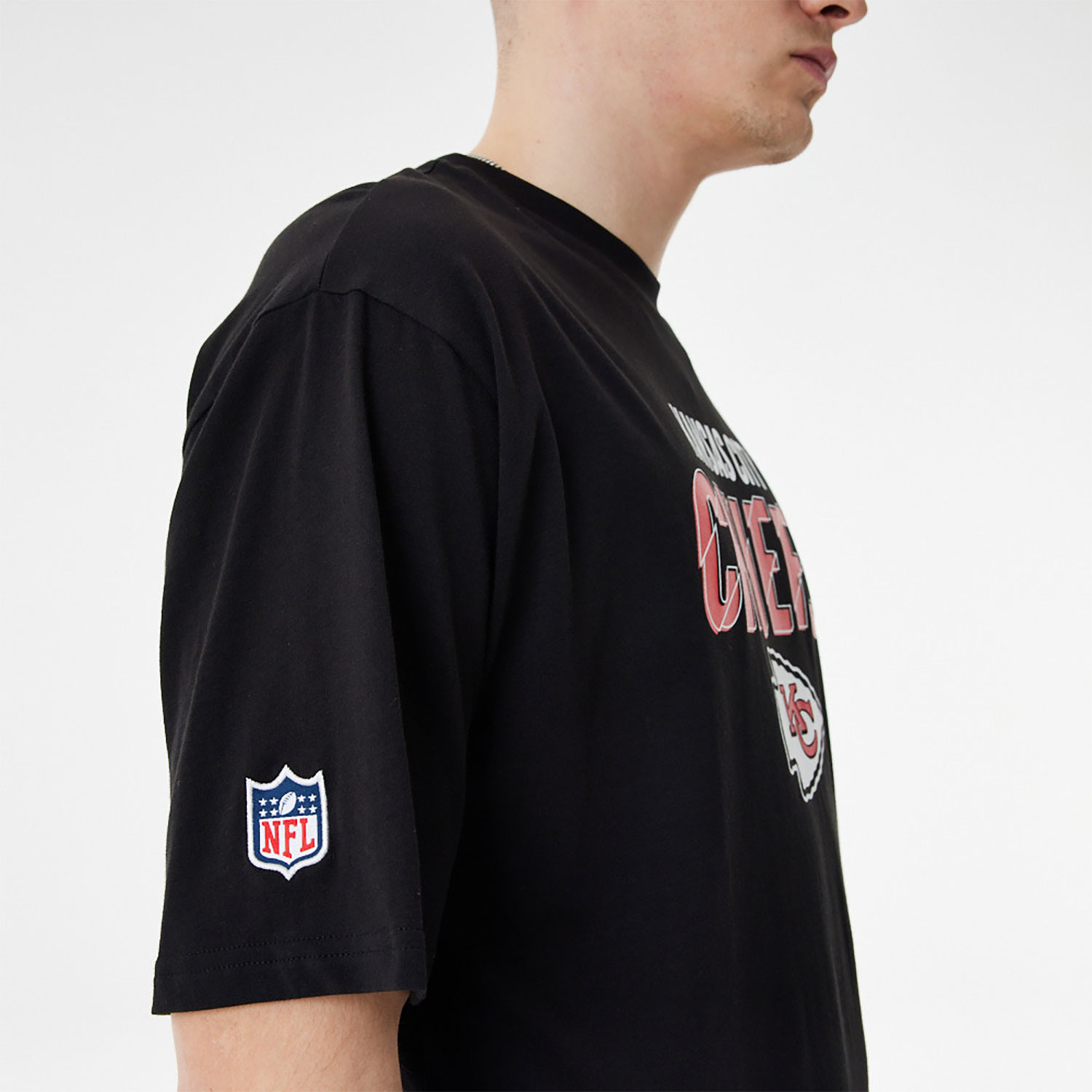Kansas City Chiefs NFL Script Graphic Black Oversized T-Shirt