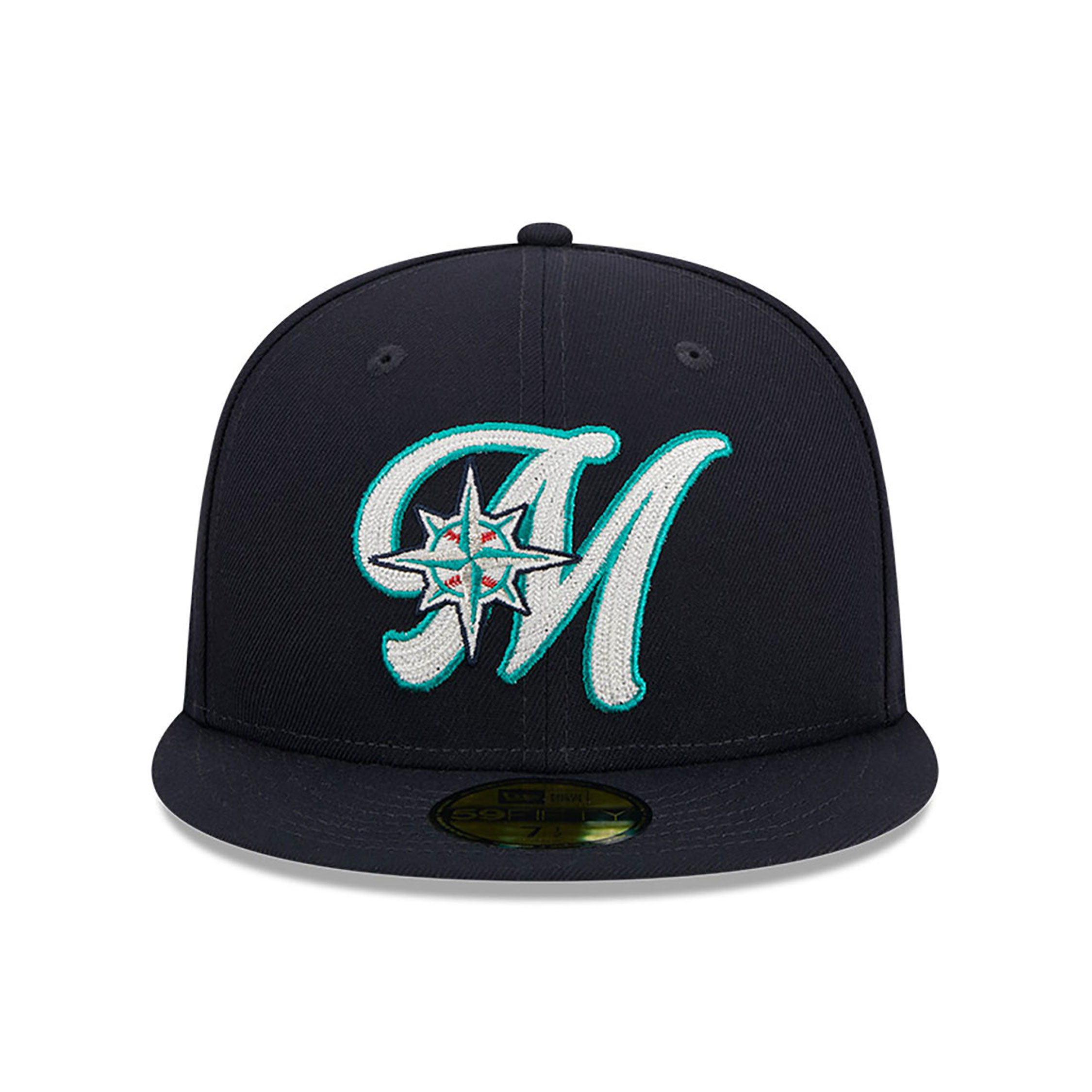 Seattle Mariners Duo Logo Navy 59FIFTY Fitted Cap