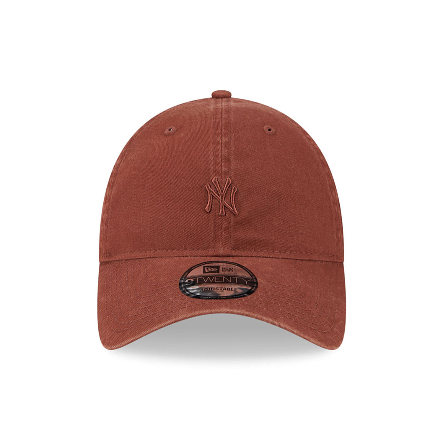 New York Yankees Mini Logo Brown 9TWENTY Adjustable Cap