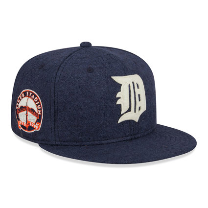 Detroit Tigers Cooperstown Official Logo Navy T-Shirt