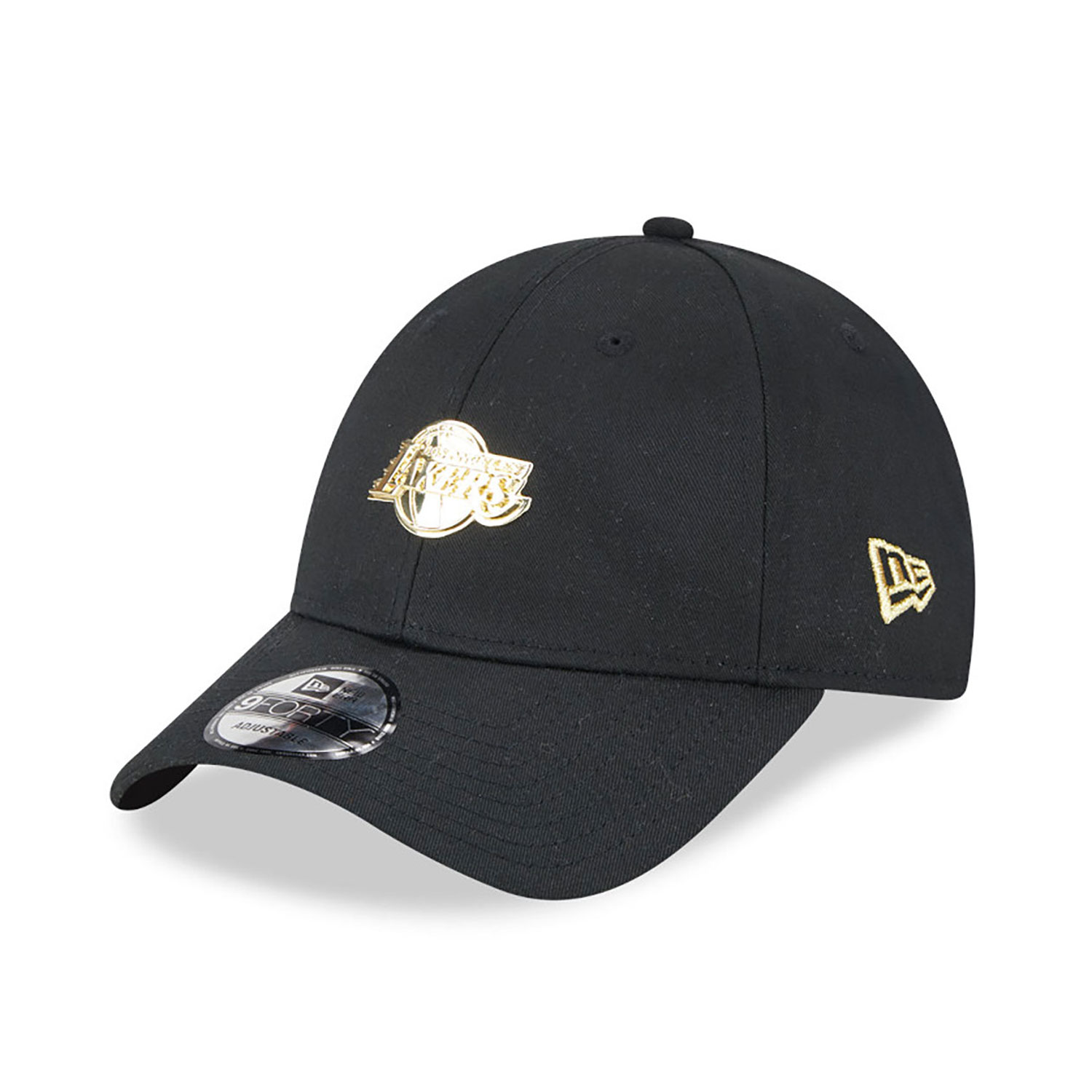 LA Lakers Pin Logo Black 9FORTY Adjustable Cap