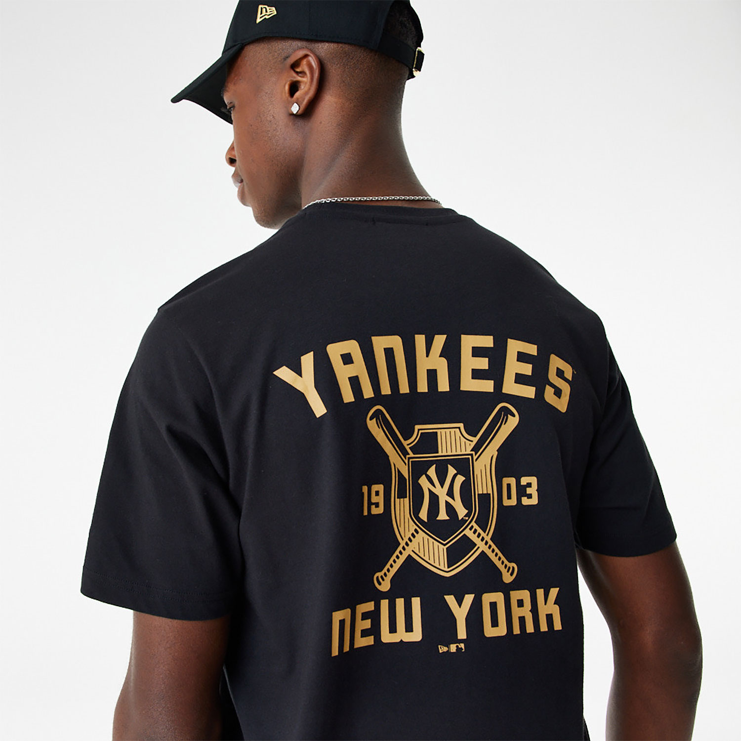 New York Yankees MLB Team Graphic Black T-Shirt