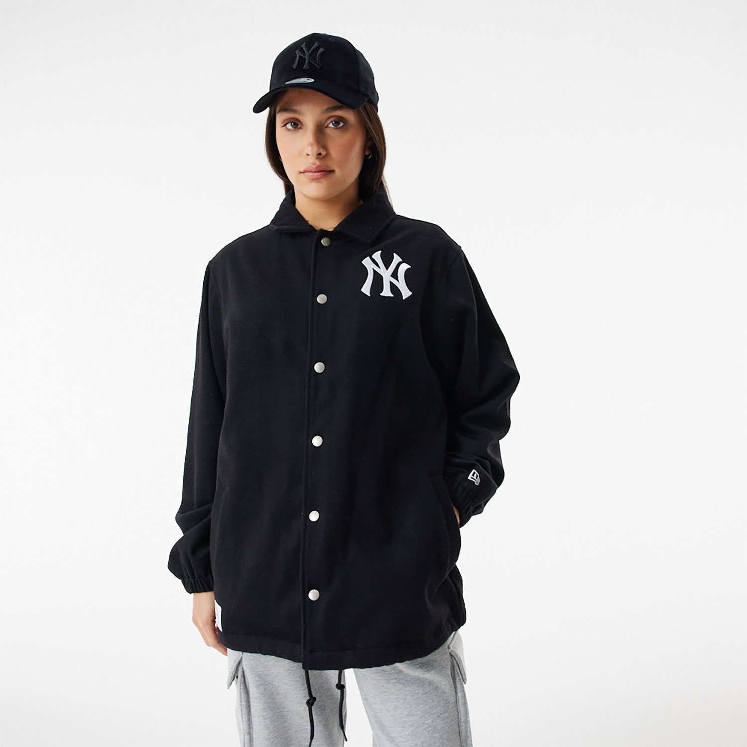 New York Yankees MLB Black Coaches Jacket