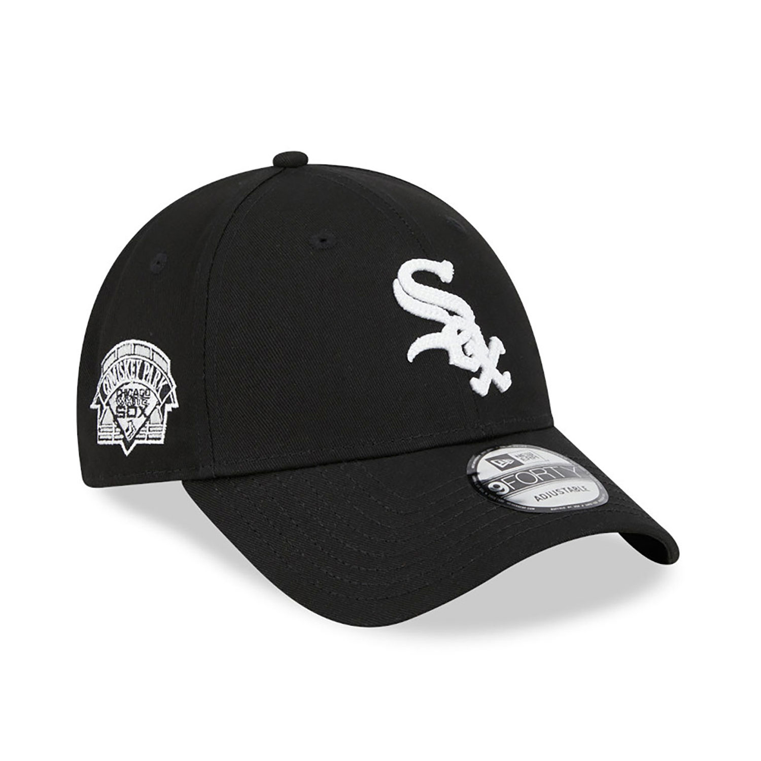 Chicago White Sox New Traditions Black 9FORTY Adjustable Cap