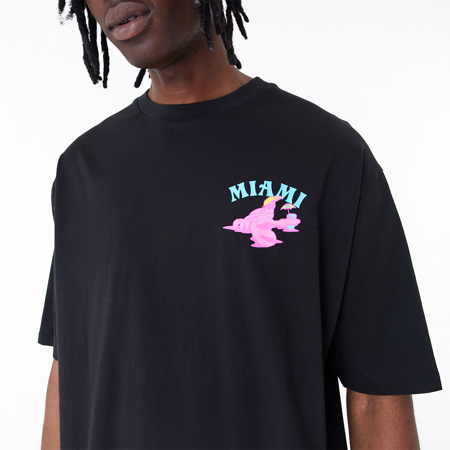 New Era Miami City Graphic Black T-Shirt
