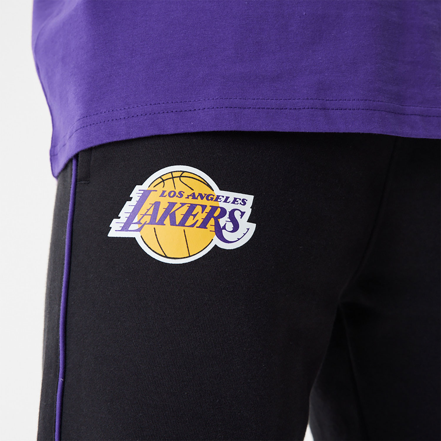 LA Lakers NBA Colour Block Black Slim Joggers