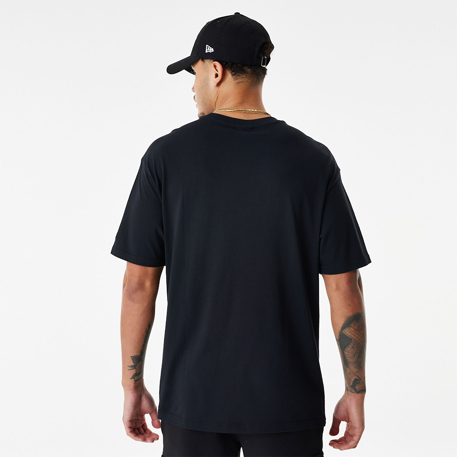 LA Lakers NBA Retro Graphic Black Oversized T-Shirt