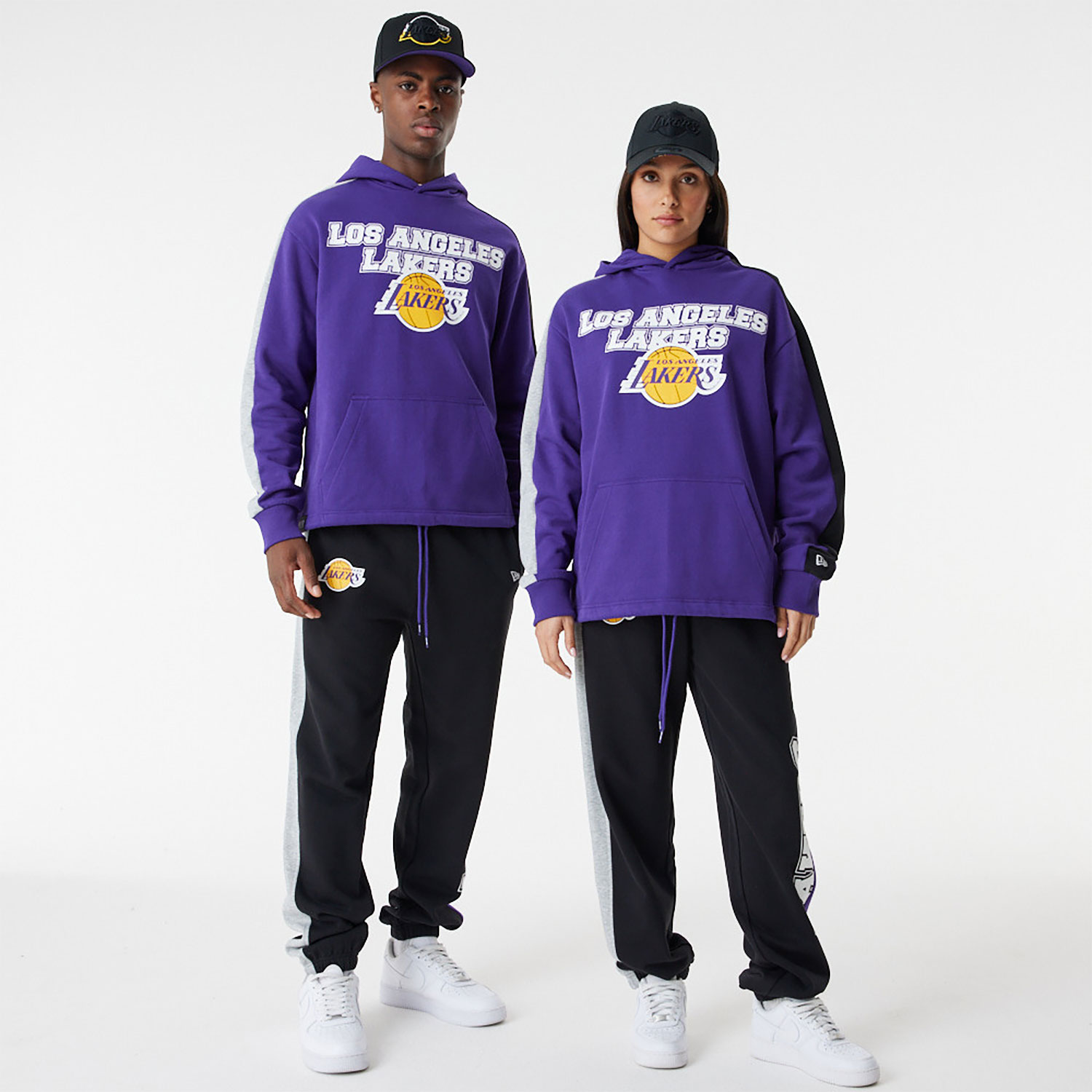 LA Lakers NBA Large Graphic Purple Oversized Hoodie