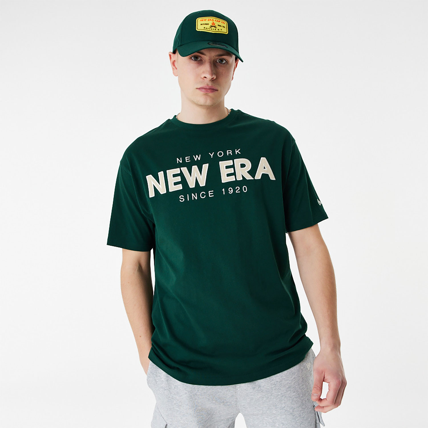 New Era Heritage Green Oversized T-Shirt